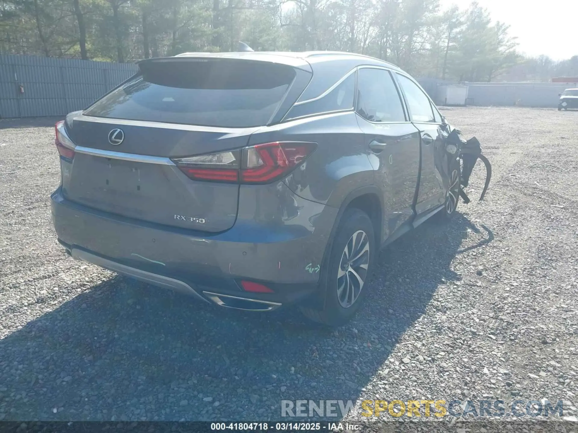 4 Photograph of a damaged car 2T2HZMDA7NC321027 LEXUS RX 350 2022