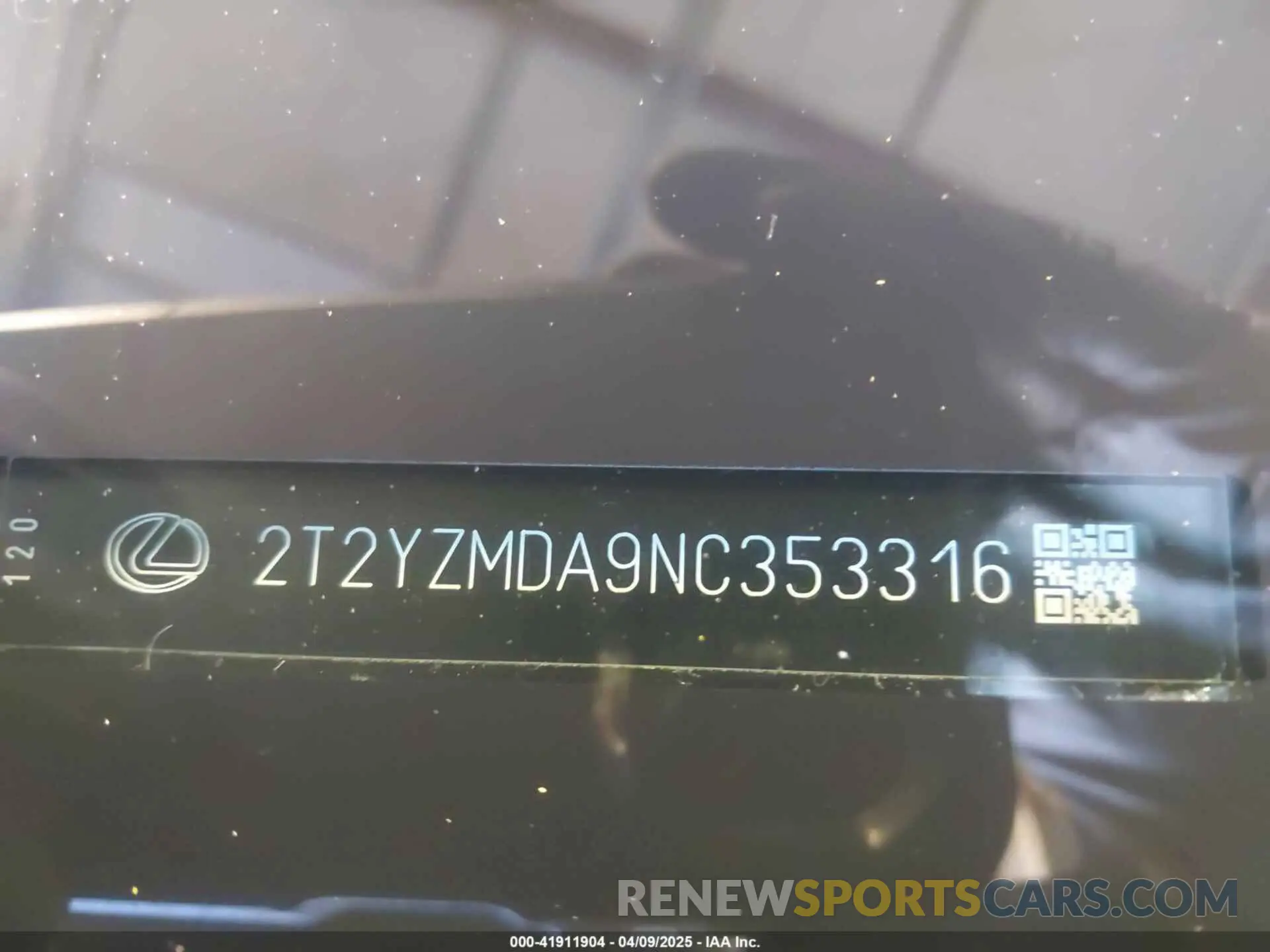 18 Фотография поврежденного автомобиля 2T2YZMDA9NC353316 LEXUS RX 350 2022