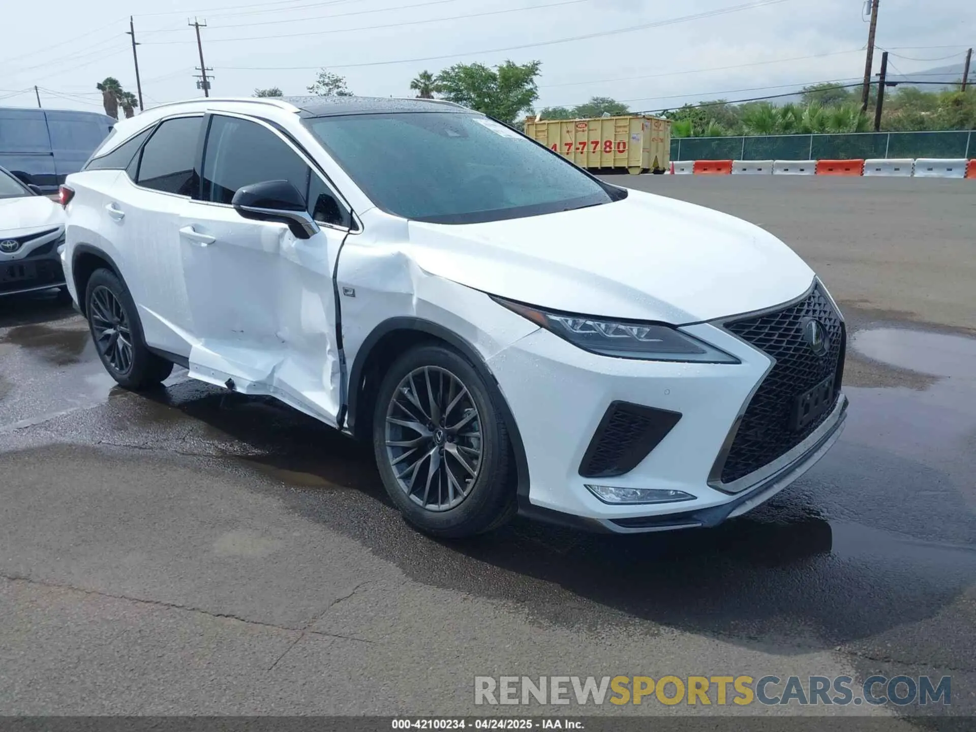 1 Photograph of a damaged car 2T2YZMDA9NC354580 LEXUS RX 350 2022