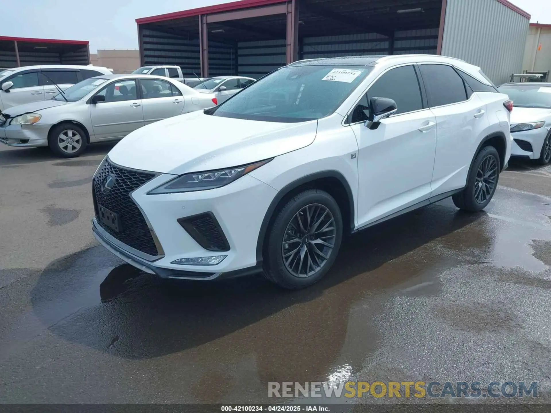 2 Photograph of a damaged car 2T2YZMDA9NC354580 LEXUS RX 350 2022
