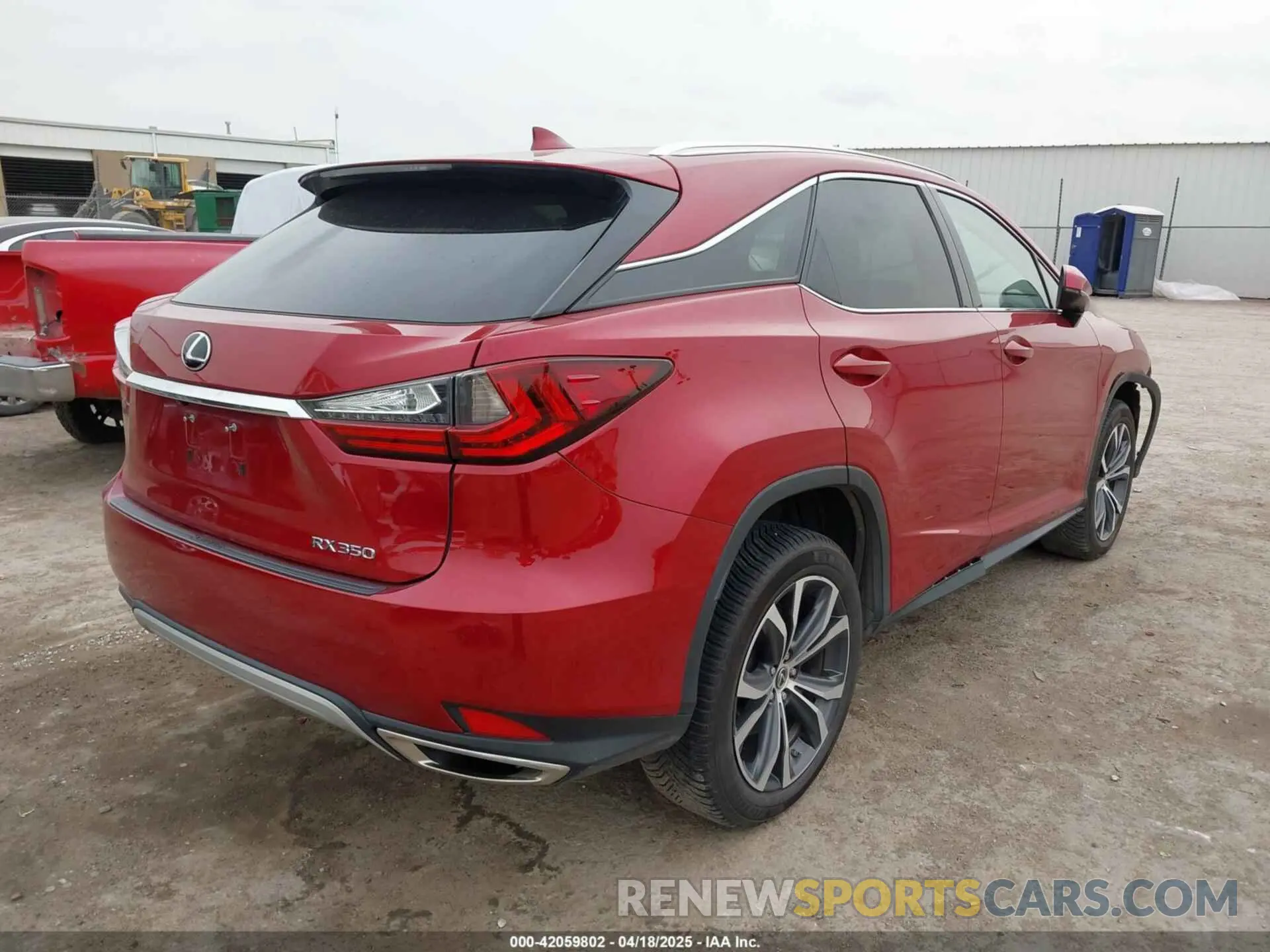 4 Фотография поврежденного автомобиля JTJHZMDAXN2058225 LEXUS RX 350 2022