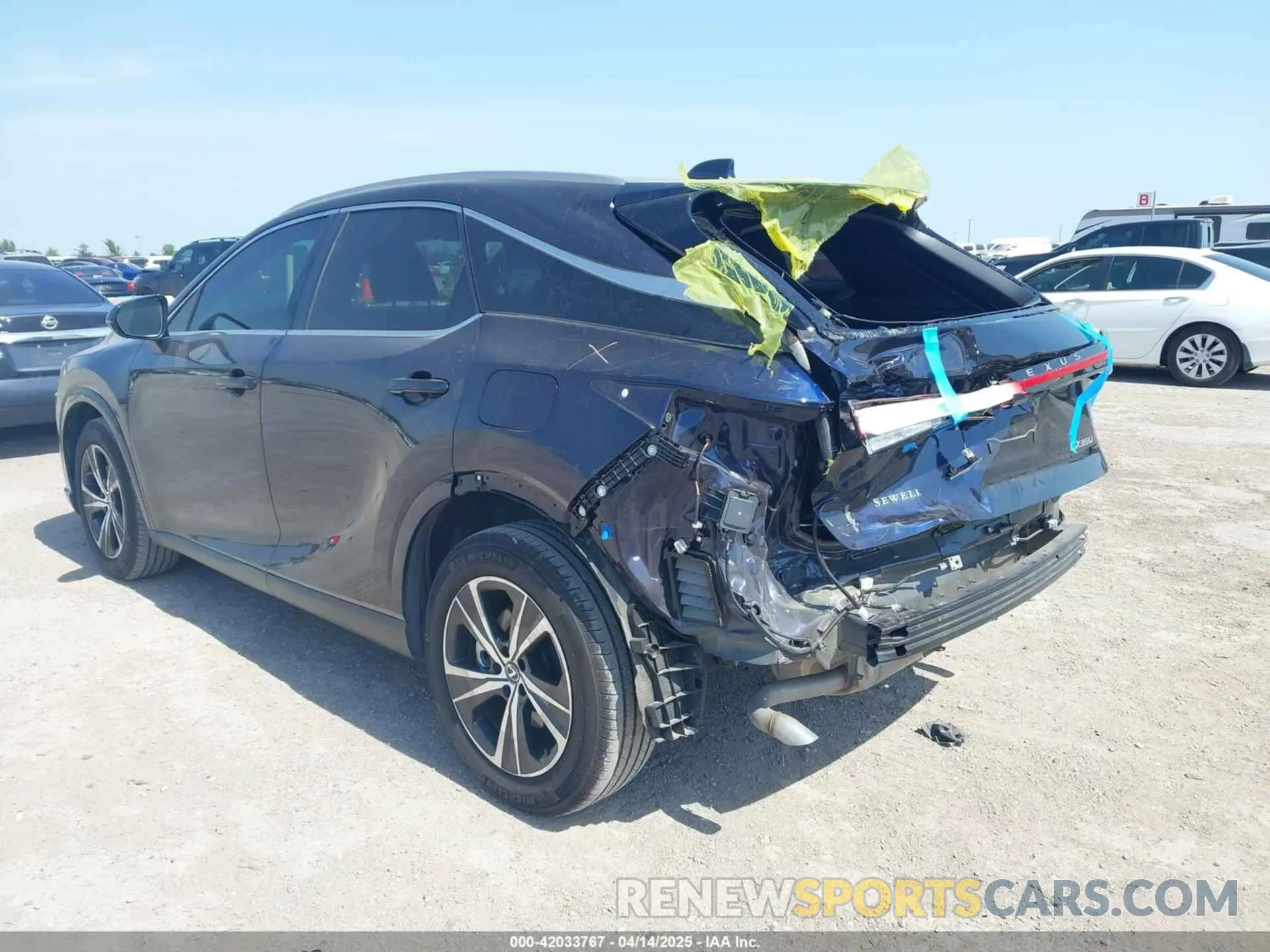 3 Photograph of a damaged car 2T2BAMBA6PC021319 LEXUS RX 350 2023