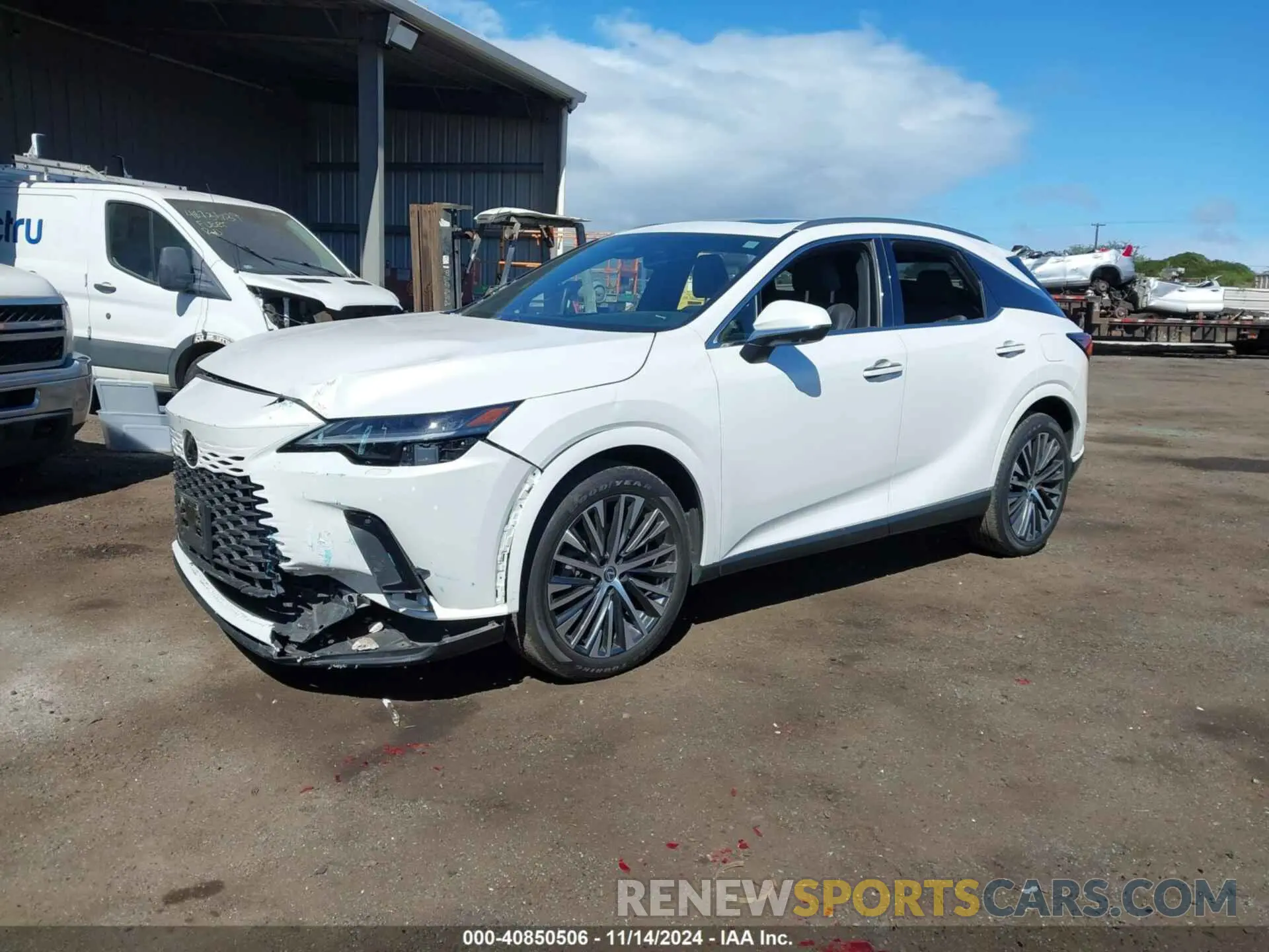 2 Фотография поврежденного автомобиля 2T2BAMBA7PC007963 LEXUS RX 350 2023