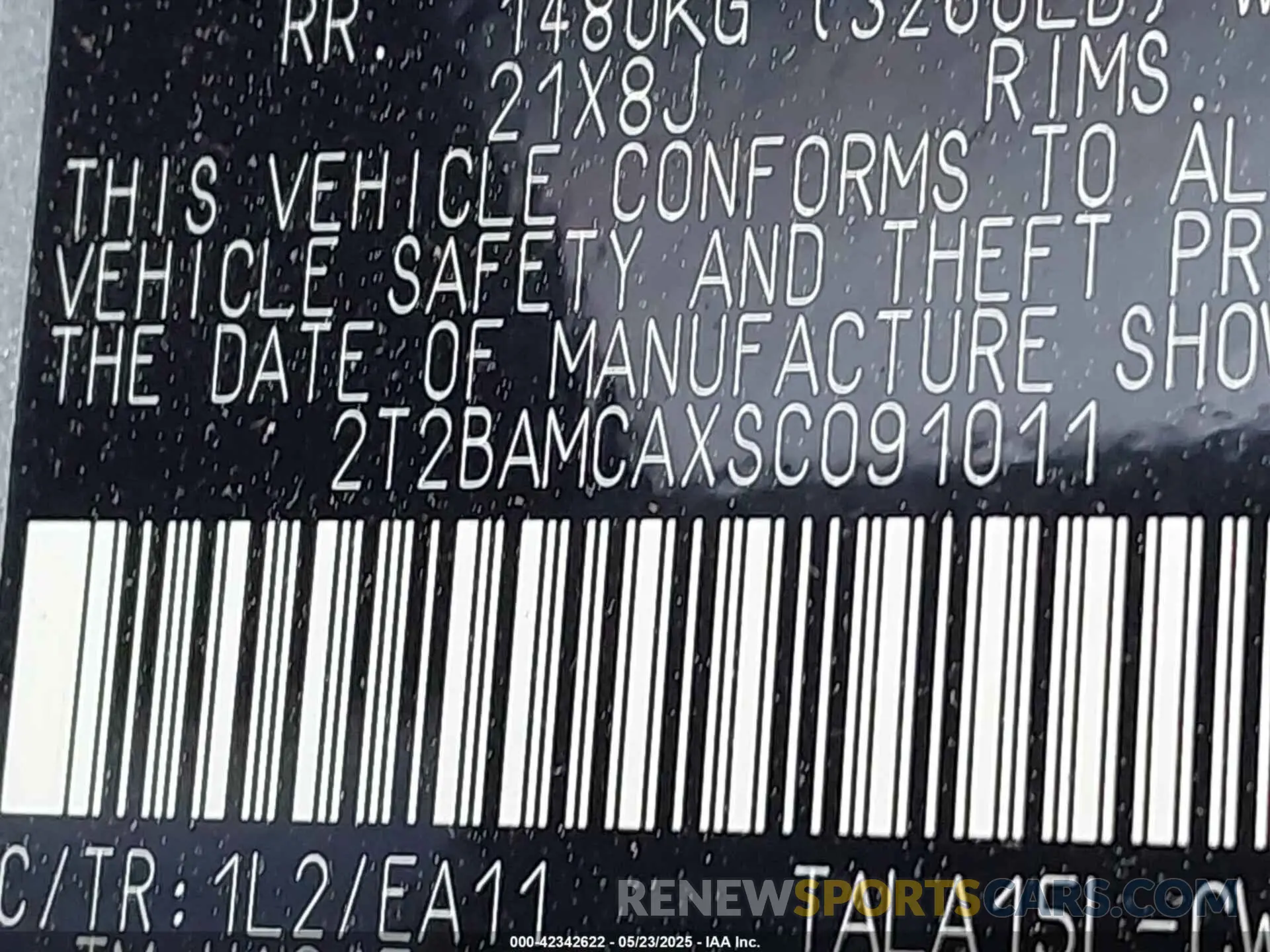 9 Фотография поврежденного автомобиля 2T2BAMCAXSC091011 LEXUS RX 350 2025
