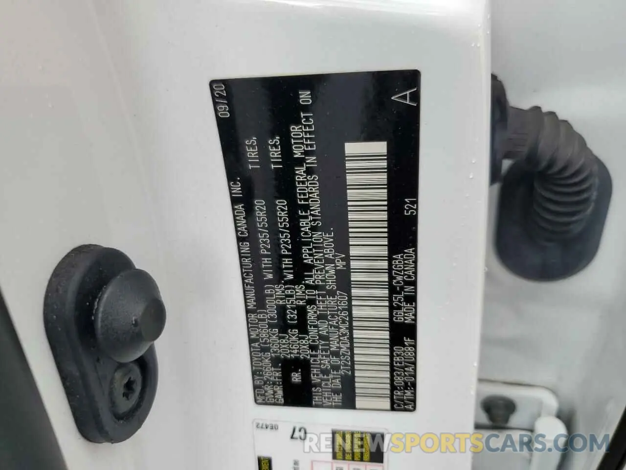 12 Фотография поврежденного автомобиля 2T2SZMDA3MC261607 LEXUS RX 350 F S 2021