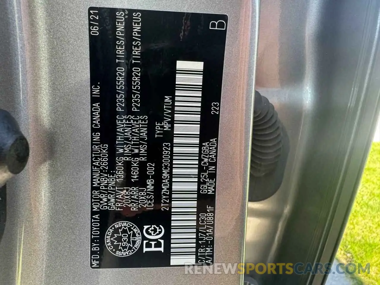 10 Фотография поврежденного автомобиля 2T2YZMDA9MC300923 LEXUS RX 350 F S 2021