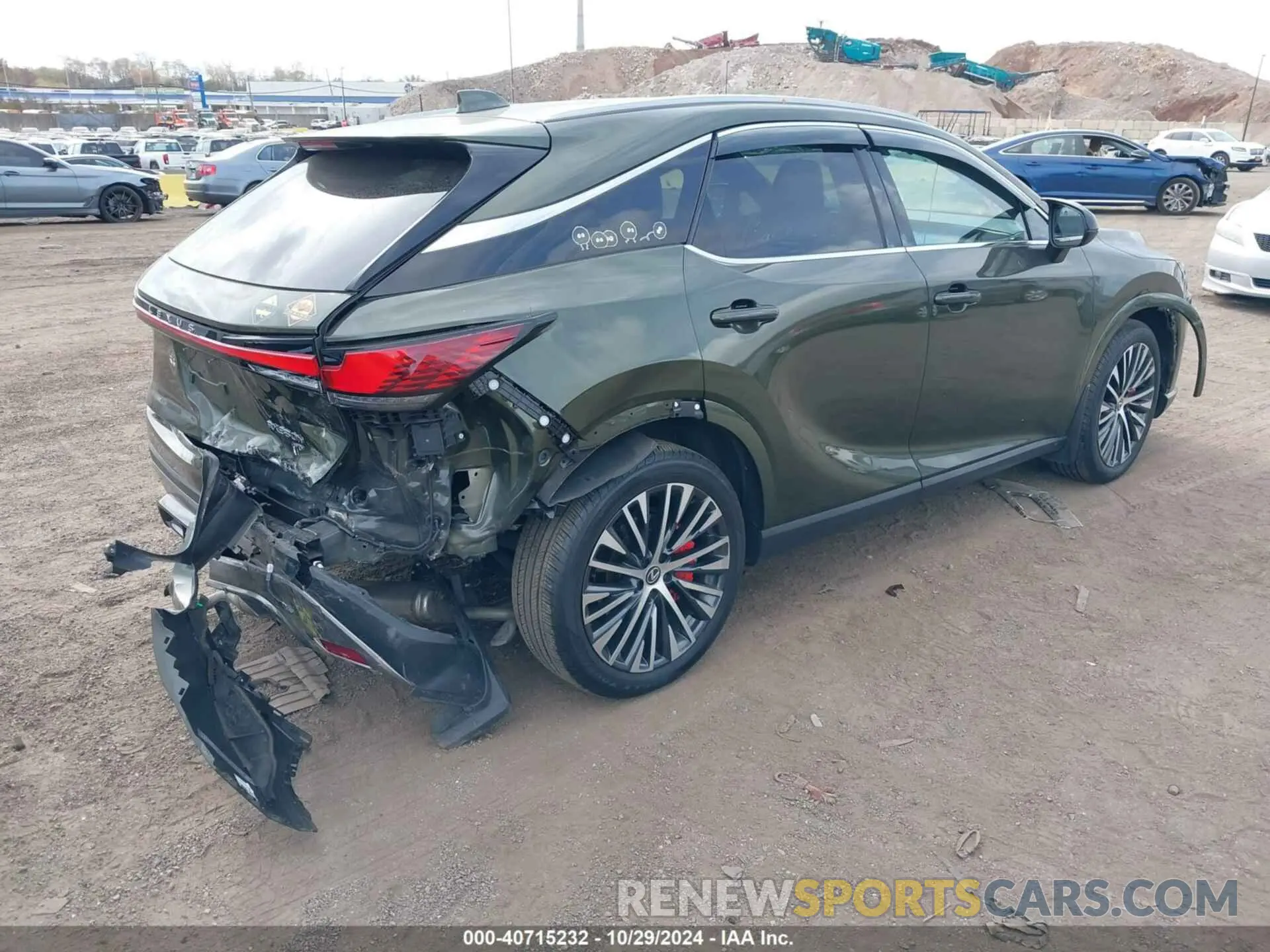 4 Photograph of a damaged car 2T2BBMCA1PC002463 LEXUS RX 350H 2023