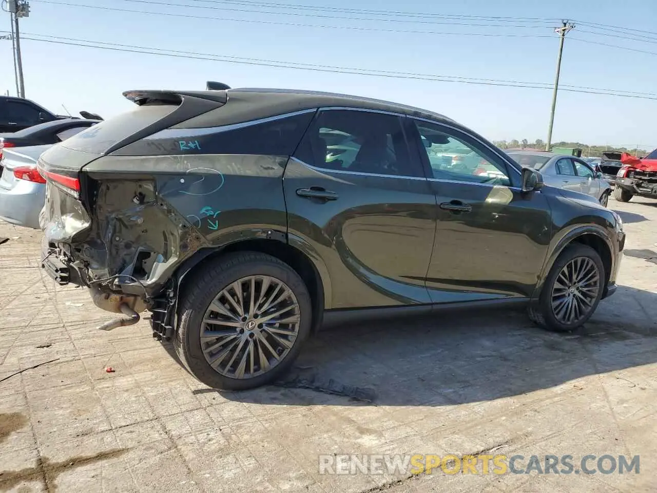 3 Фотография поврежденного автомобиля 2T2BBMCA4PC021668 LEXUS RX 350H BA 2023