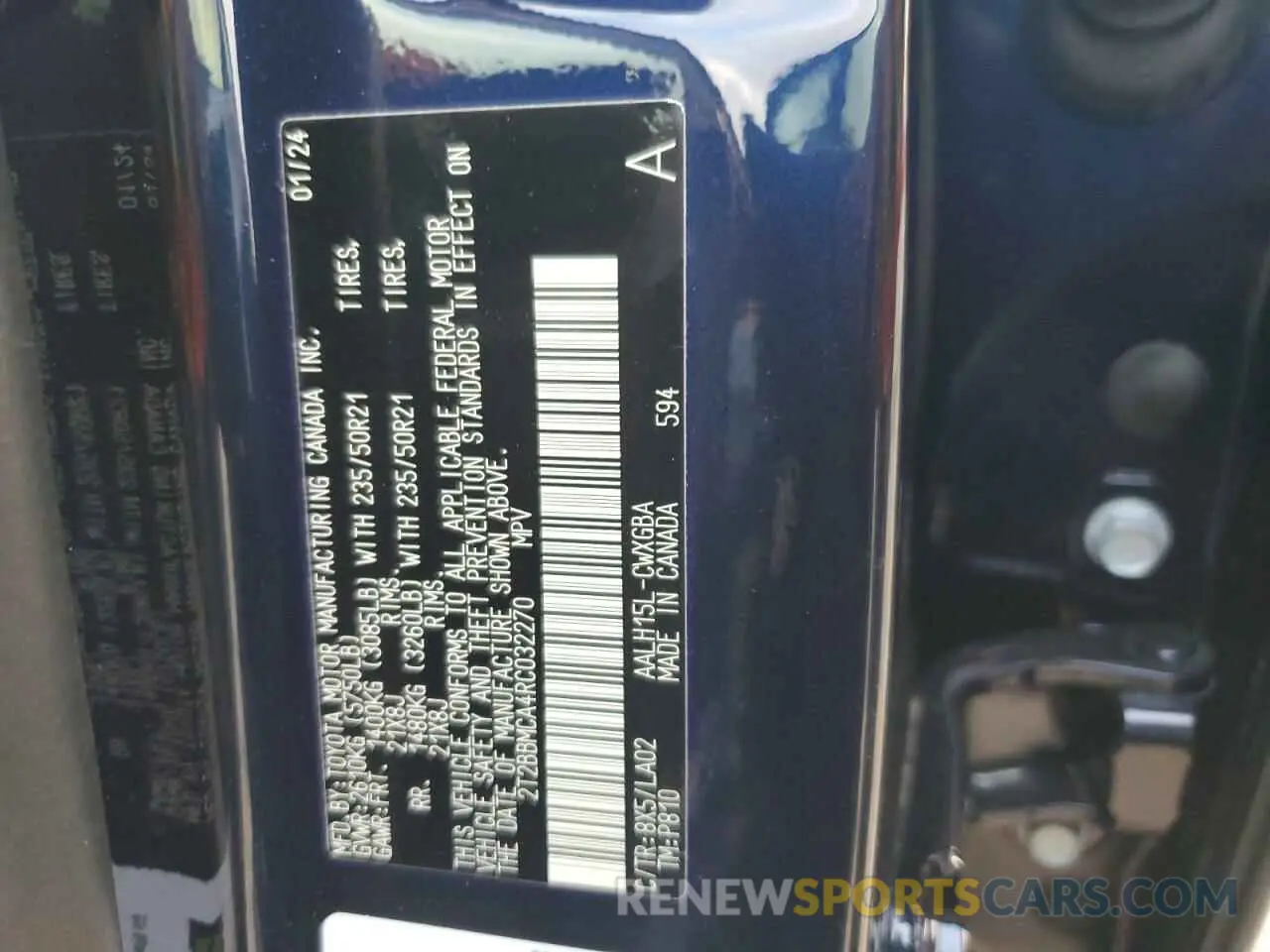 14 Фотография поврежденного автомобиля 2T2BBMCA4RC032270 LEXUS RX 350H BA 2024
