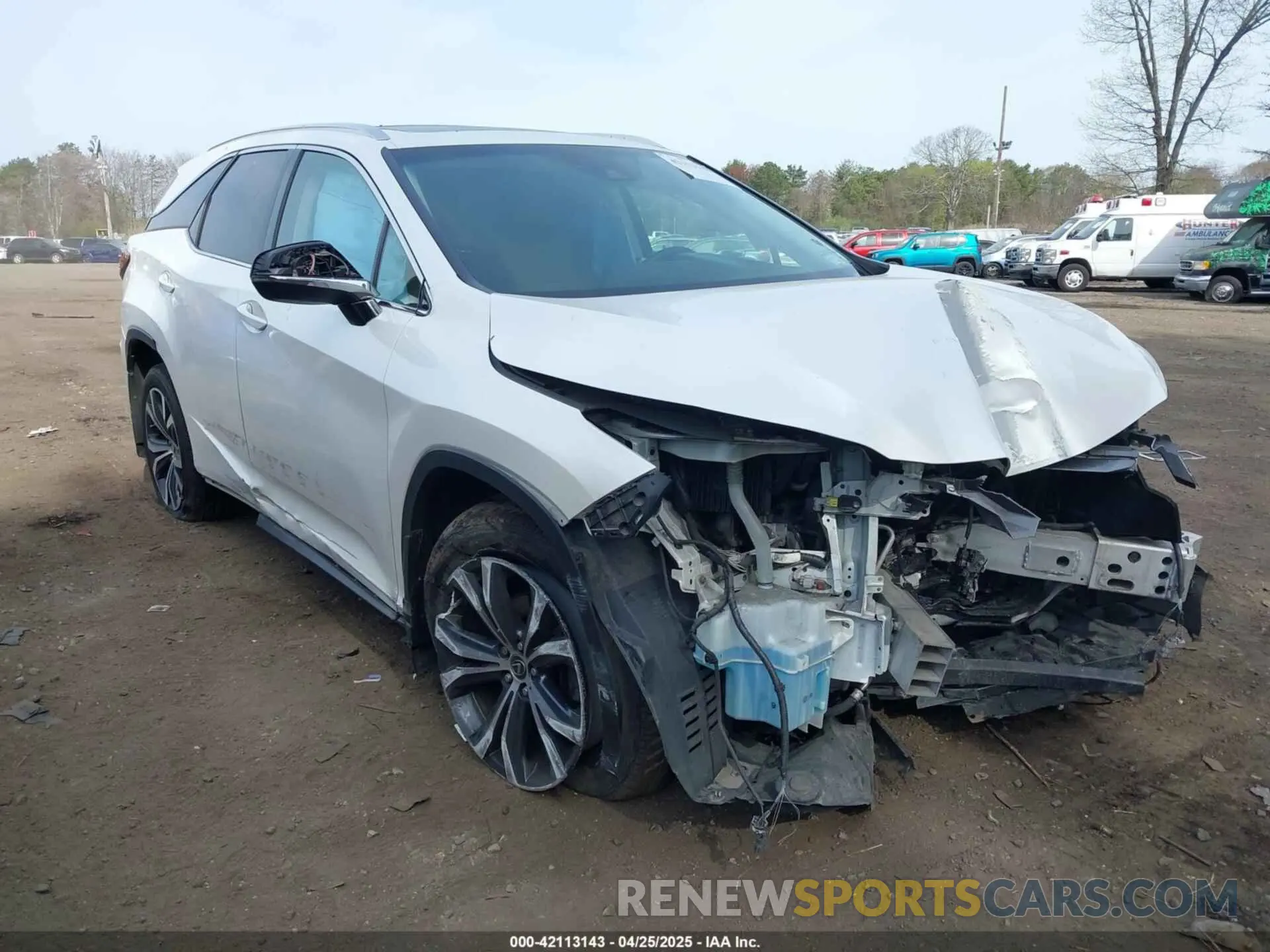 1 Photograph of a damaged car JTJDZKCA4K2019937 LEXUS RX 350L 2019