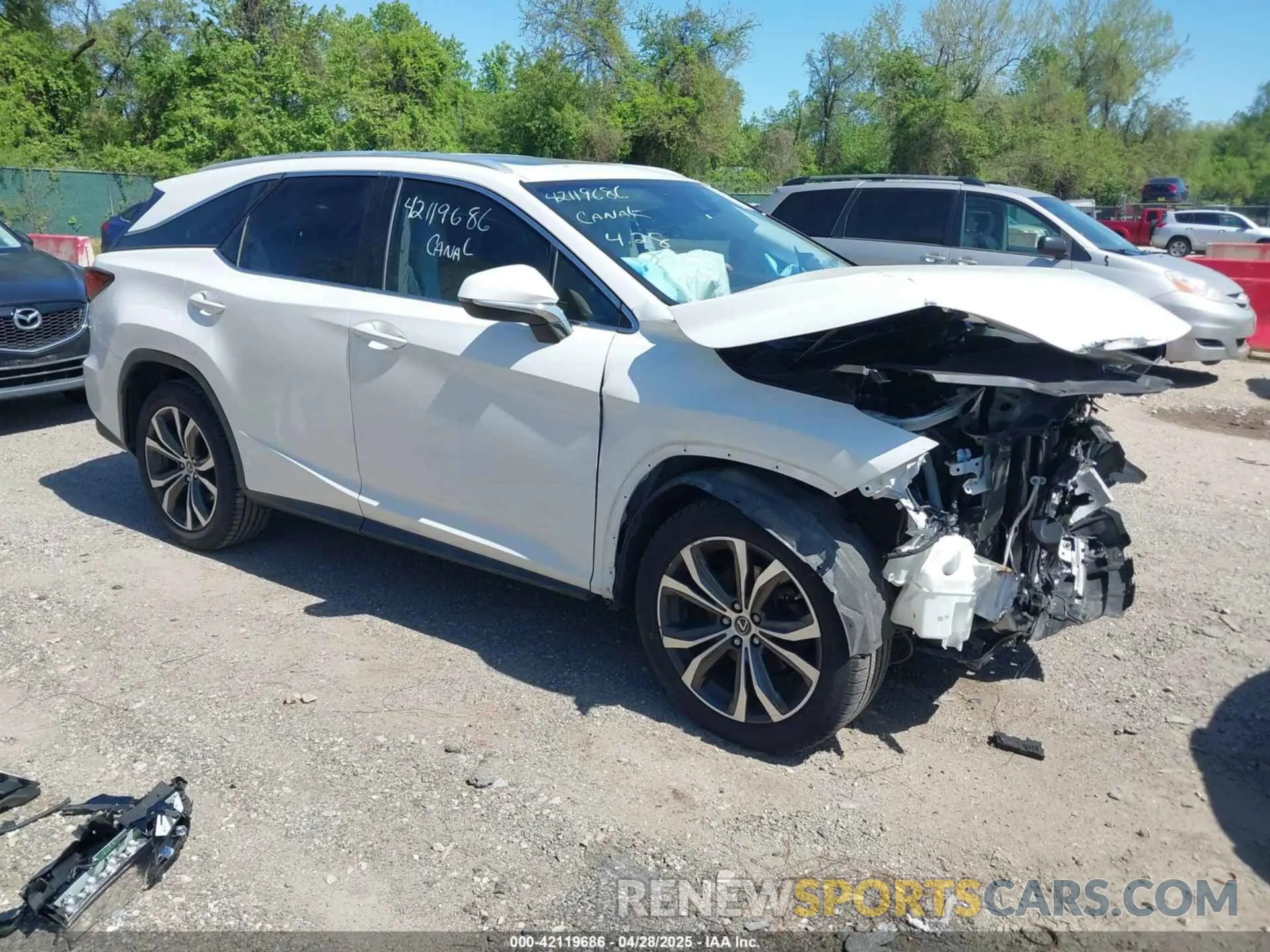 1 Photograph of a damaged car JTJGZKCA1K2012487 LEXUS RX 350L 2019