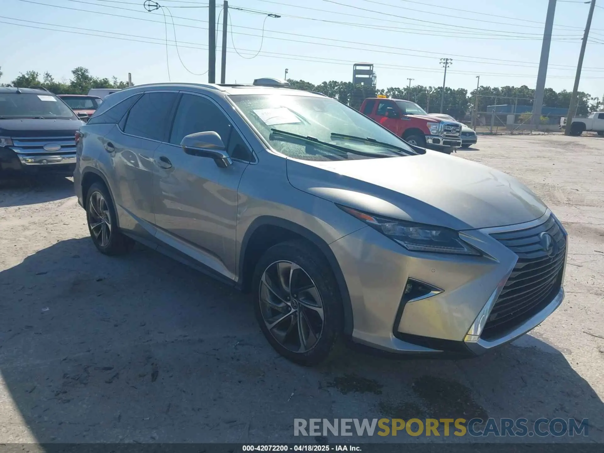 1 Фотография поврежденного автомобиля JTJGZKCA9K2013385 LEXUS RX 350L 2019