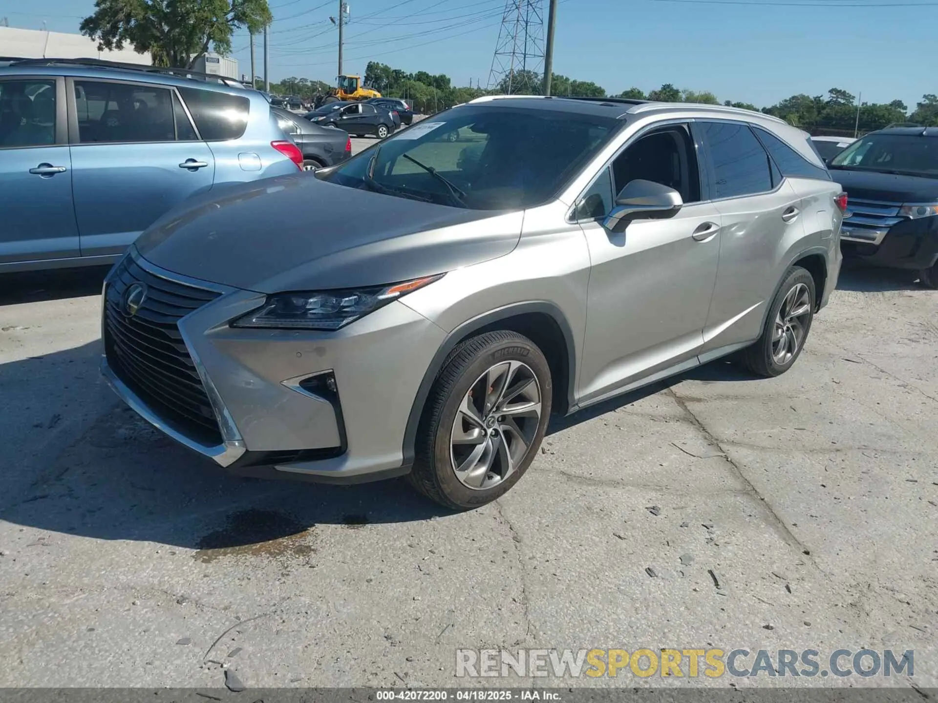 2 Фотография поврежденного автомобиля JTJGZKCA9K2013385 LEXUS RX 350L 2019
