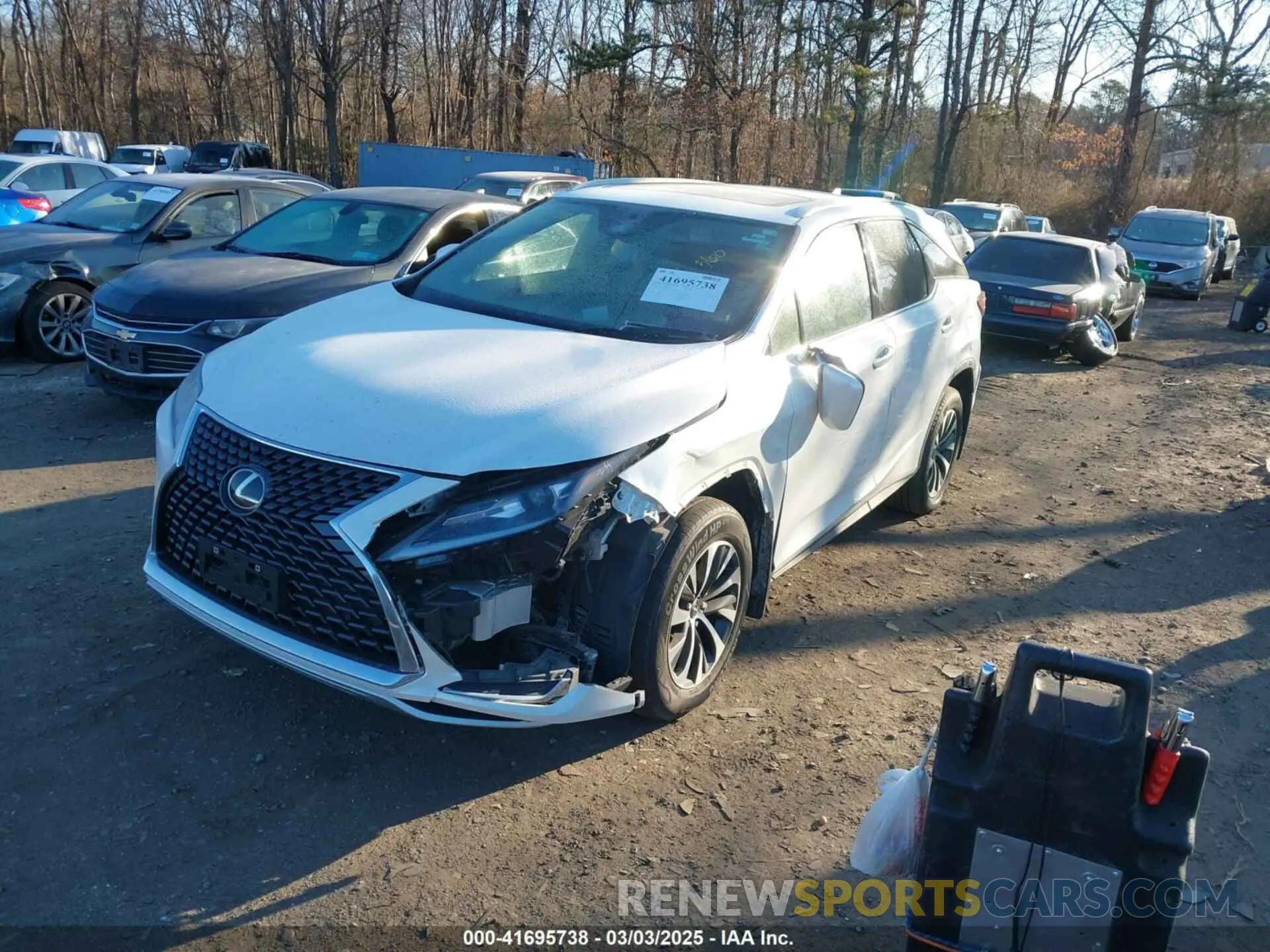 2 Фотография поврежденного автомобиля JTJHZKFA3L2026103 LEXUS RX 350L 2020