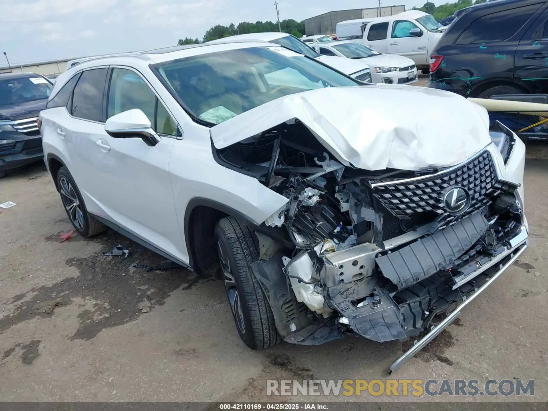 1 Photograph of a damaged car JTJHZKEA0N2023714 LEXUS RX 350L 2022