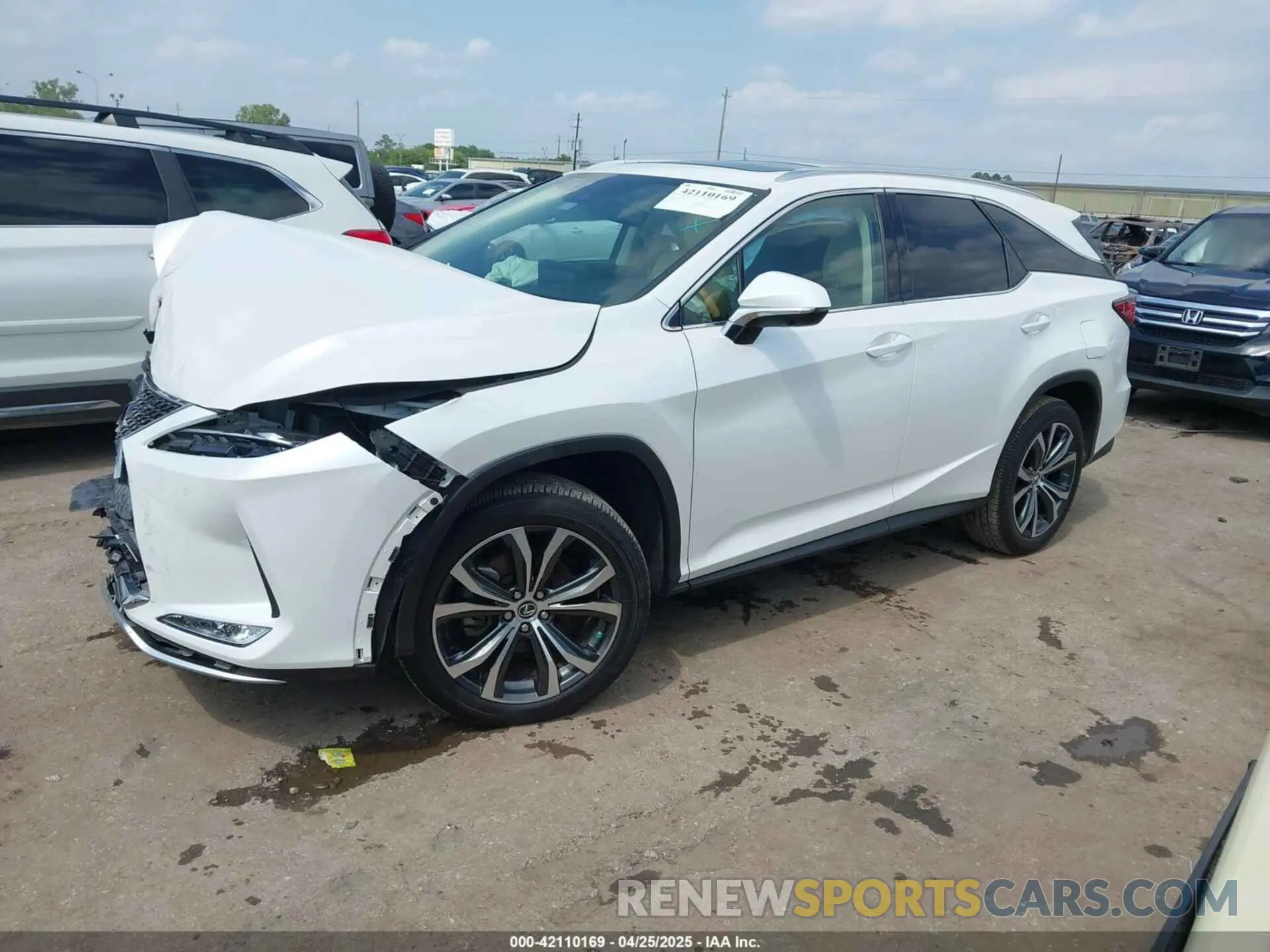2 Photograph of a damaged car JTJHZKEA0N2023714 LEXUS RX 350L 2022