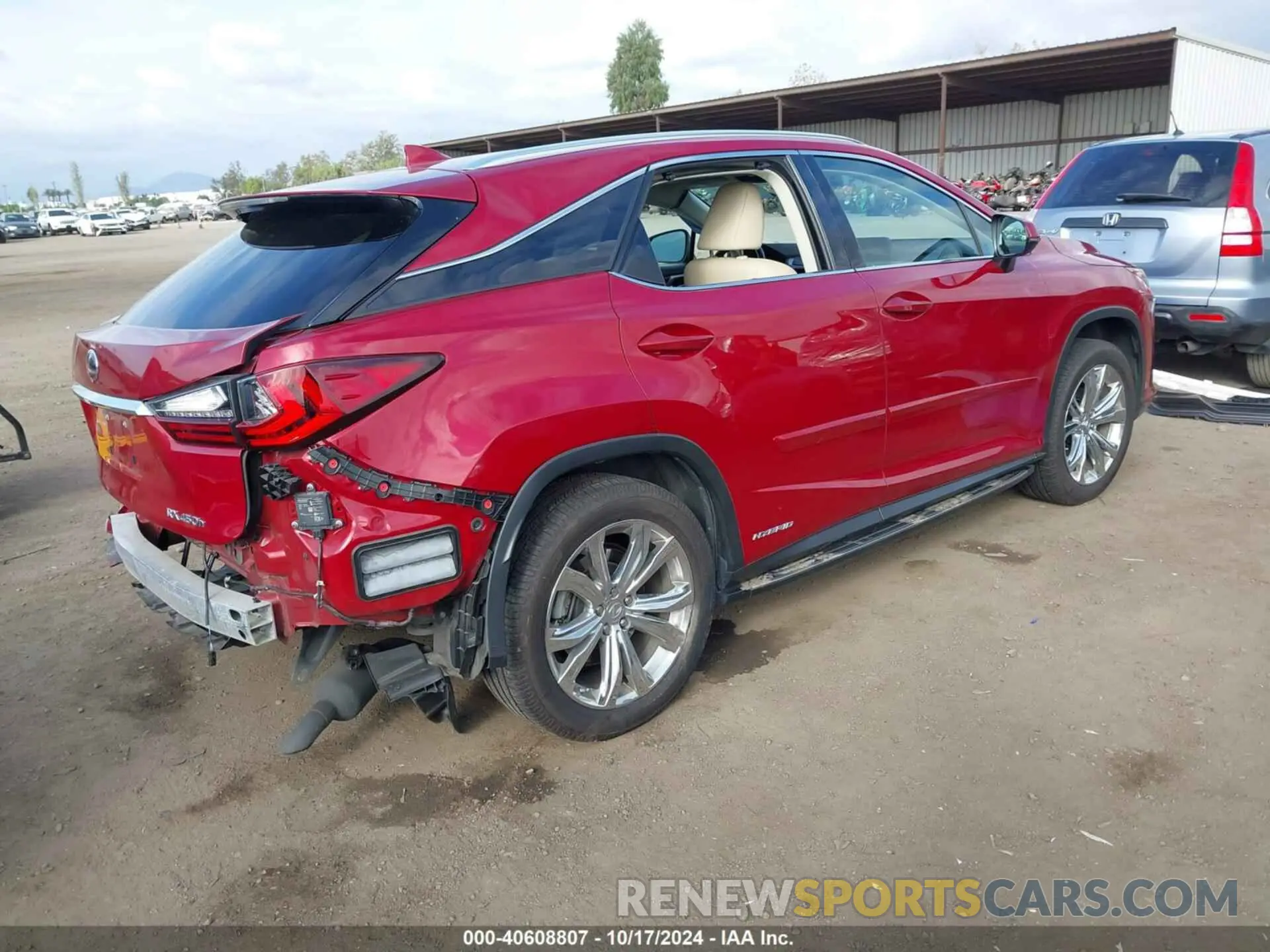 4 Photograph of a damaged car 2T2BGMCA9KC038184 LEXUS RX 450H 2019