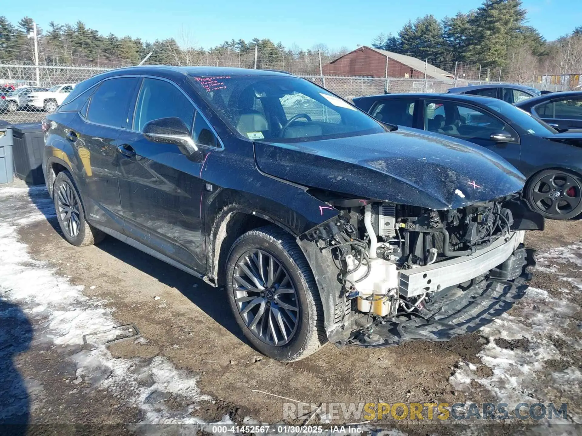 1 Фотография поврежденного автомобиля 2T2BGMCAXKC042566 LEXUS RX 450H 2019