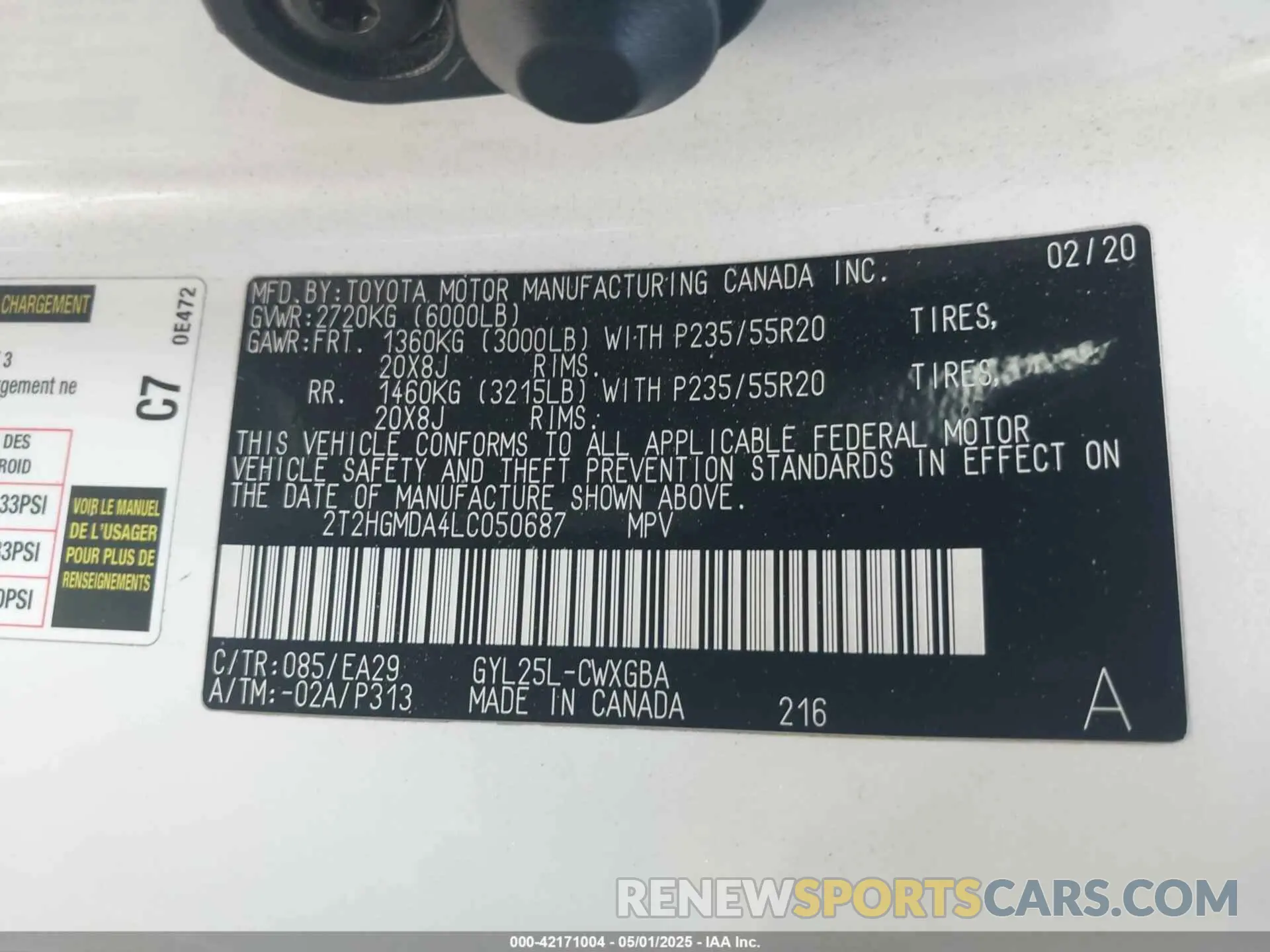 9 Фотография поврежденного автомобиля 2T2HGMDA4LC050687 LEXUS RX 450H 2020