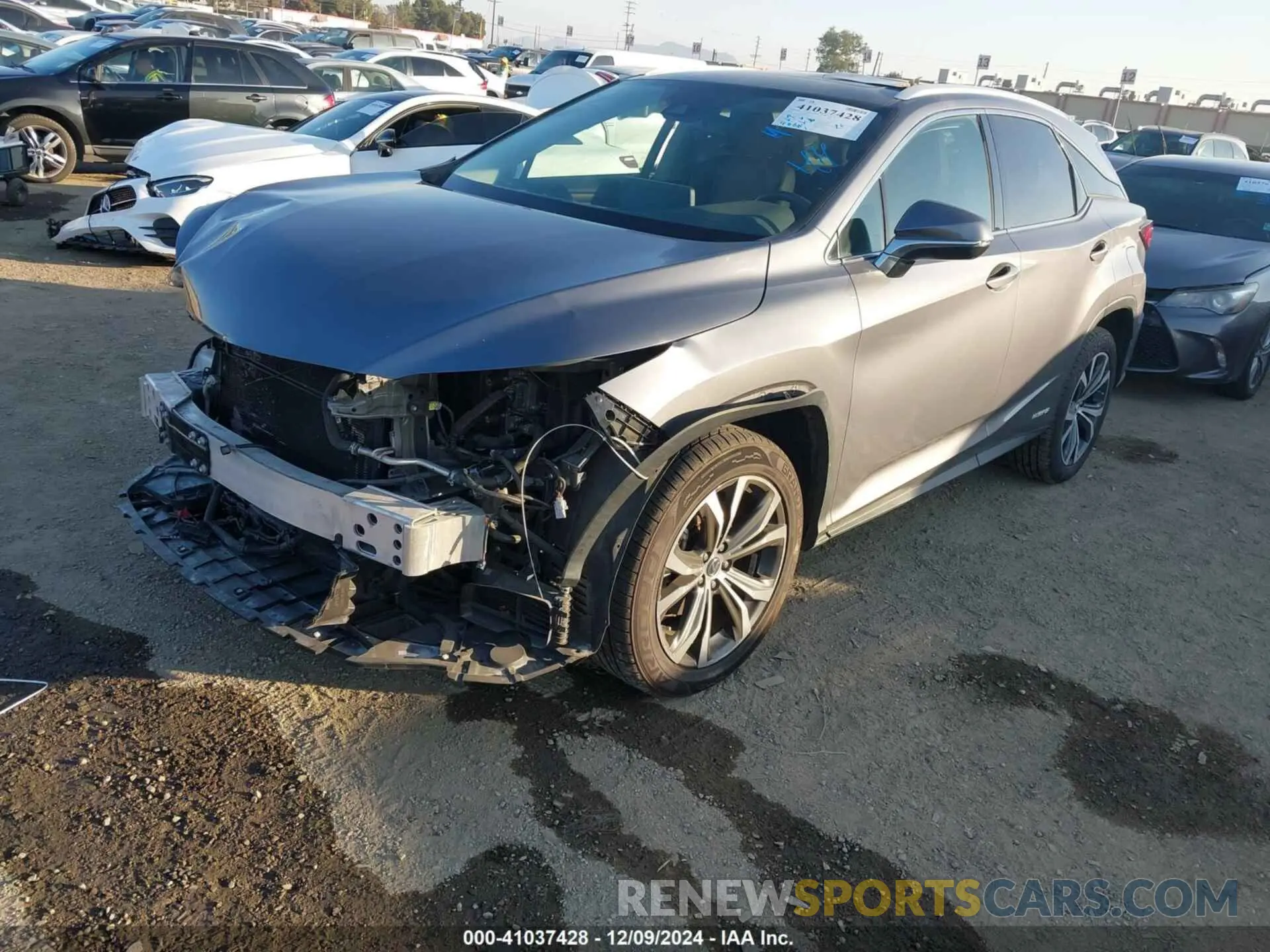 2 Photograph of a damaged car 2T2HGMDA4LC051841 LEXUS RX 450H 2020