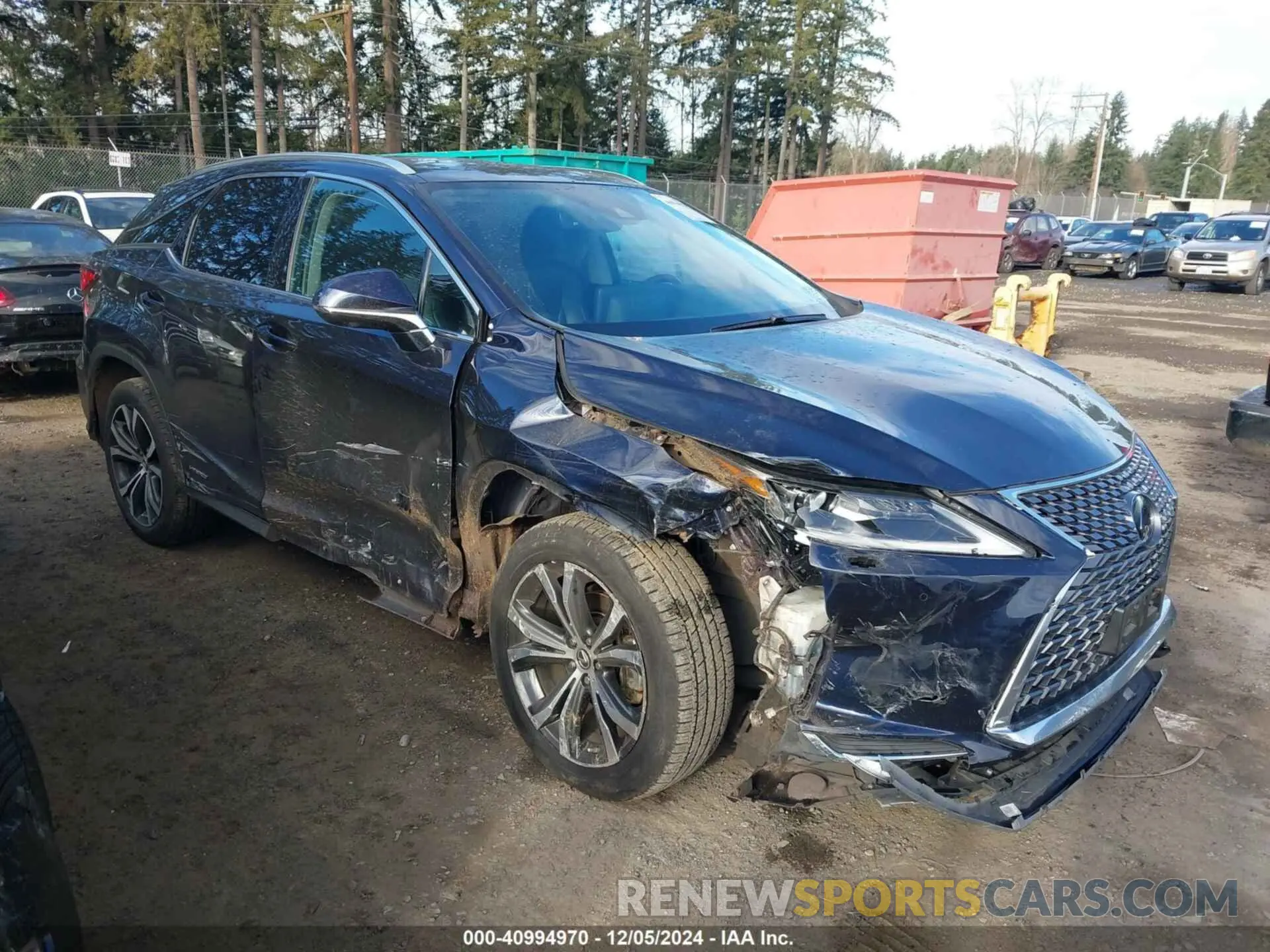 1 Photograph of a damaged car 2T2HGMDA1MC057923 LEXUS RX 450H 2021
