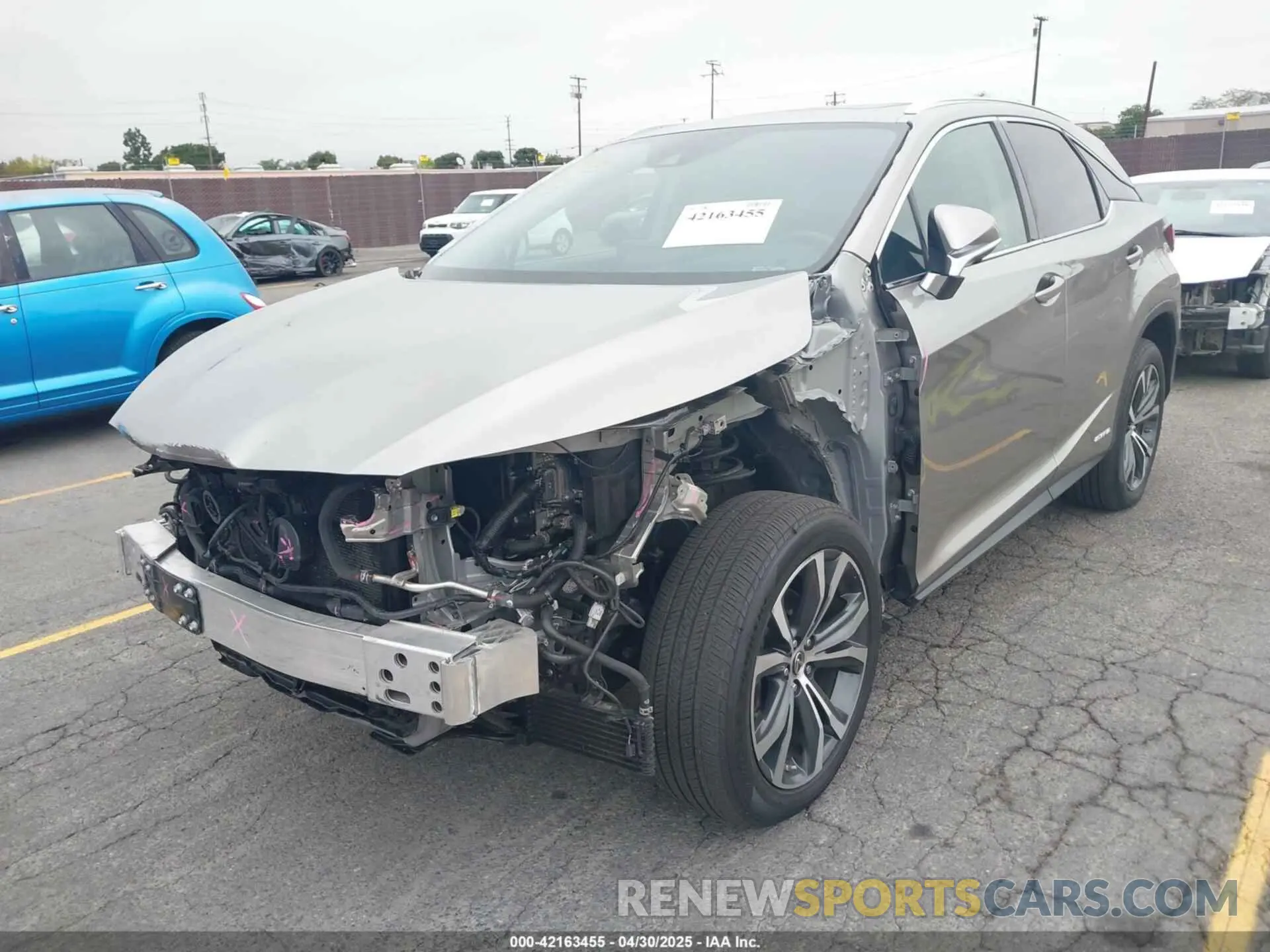 2 Фотография поврежденного автомобиля 2T2HGMDA3MC060208 LEXUS RX 450H 2021