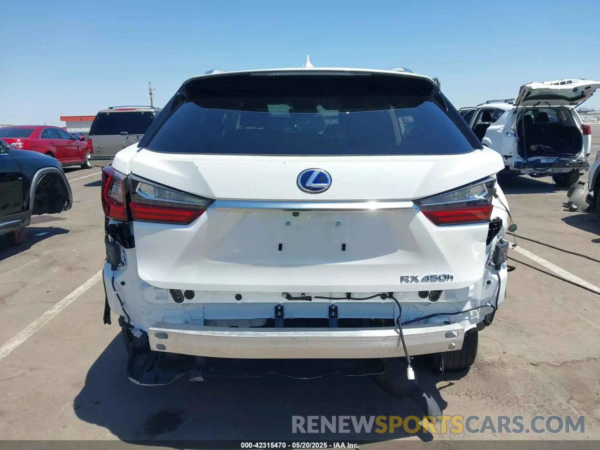 16 Фотография поврежденного автомобиля 2T2HGMDA6MC070828 LEXUS RX 450H 2021