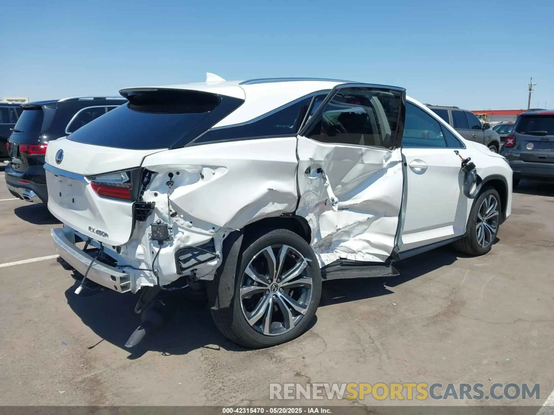 4 Фотография поврежденного автомобиля 2T2HGMDA6MC070828 LEXUS RX 450H 2021