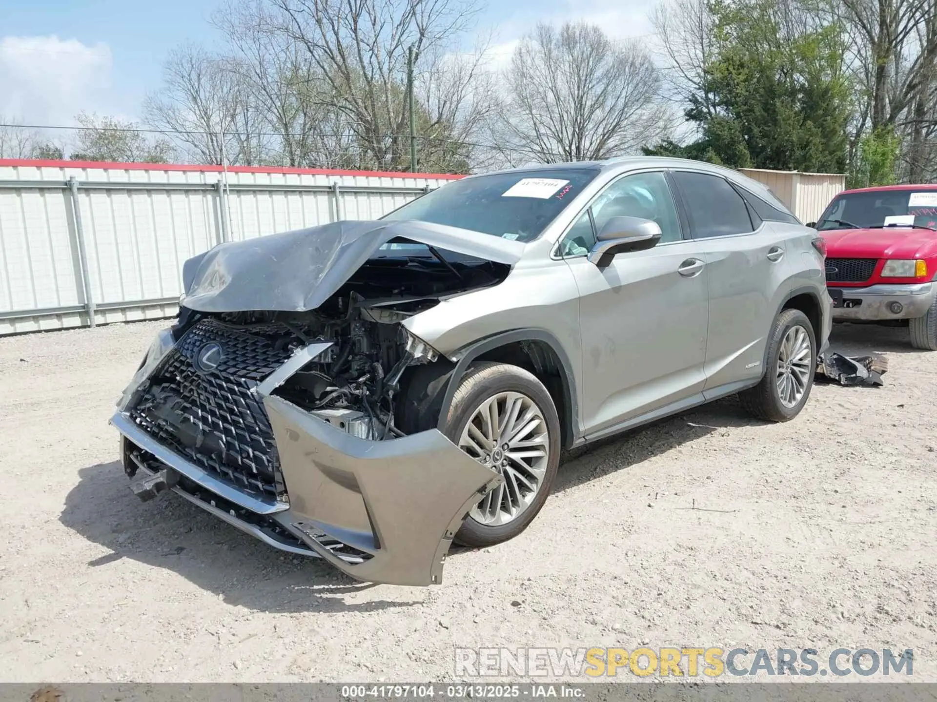 2 Photograph of a damaged car 2T2JGMDA9MC061963 LEXUS RX 450H 2021