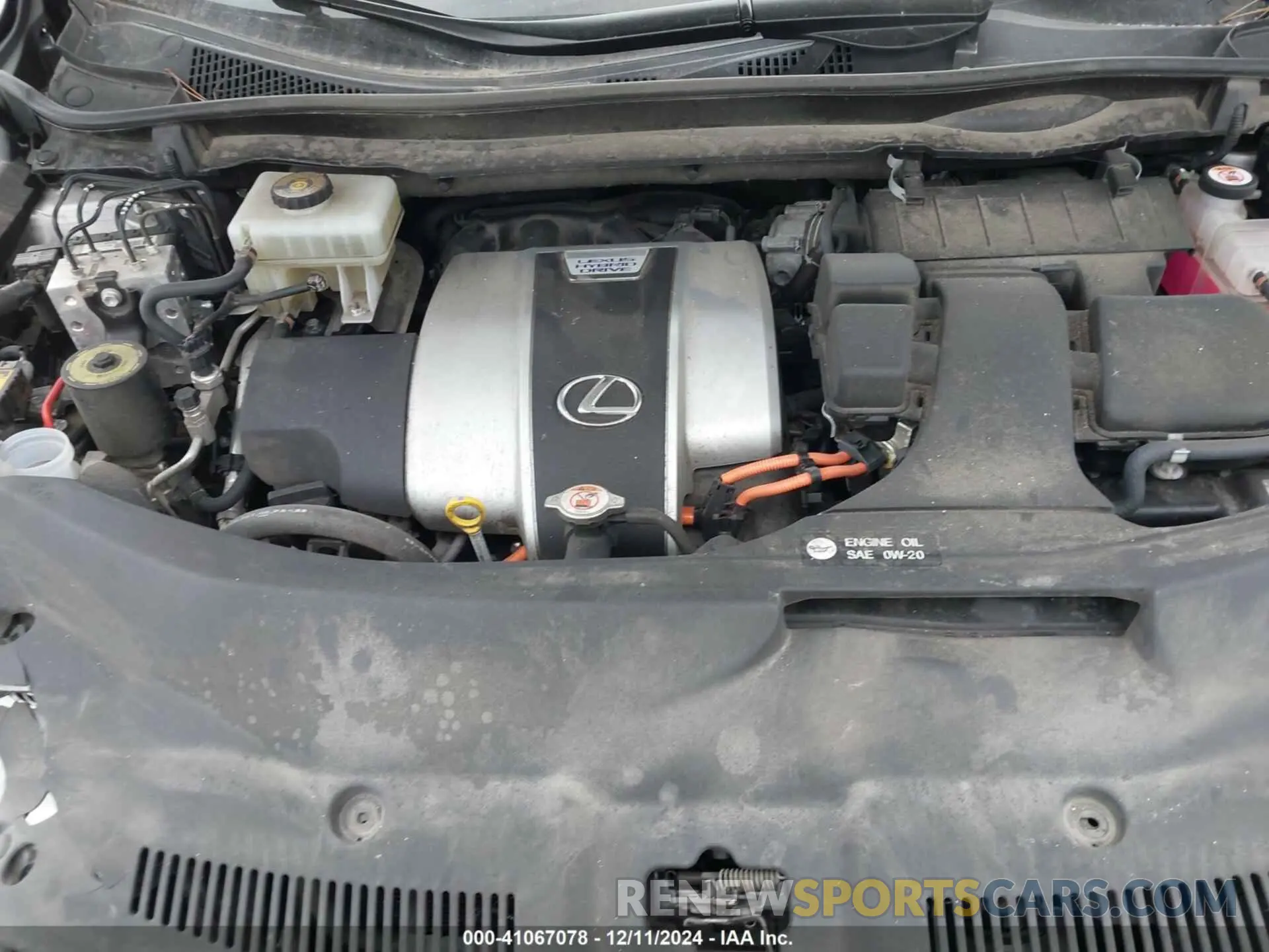10 Фотография поврежденного автомобиля 2T2YGMDA4MC059875 LEXUS RX 450H 2021