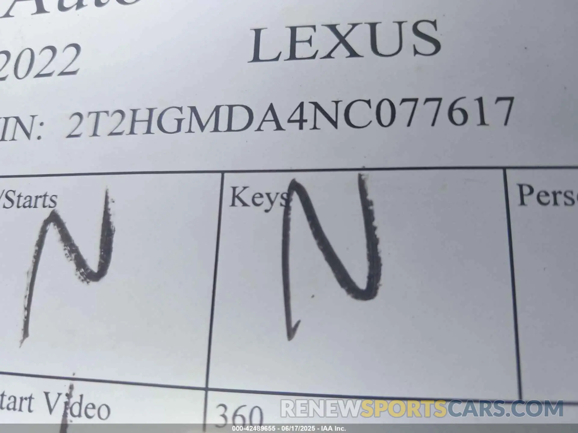 11 Фотография поврежденного автомобиля 2T2HGMDA4NC077617 LEXUS RX 450H 2022