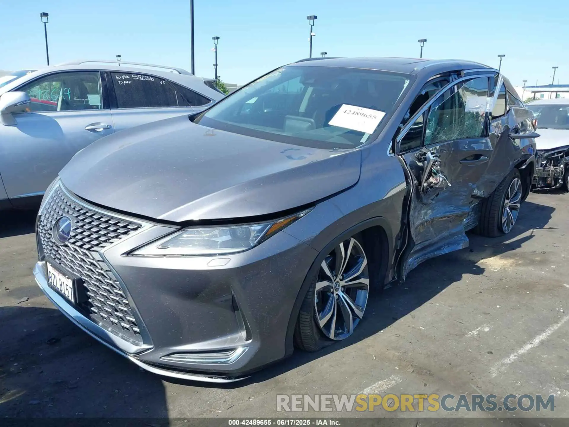 2 Фотография поврежденного автомобиля 2T2HGMDA4NC077617 LEXUS RX 450H 2022