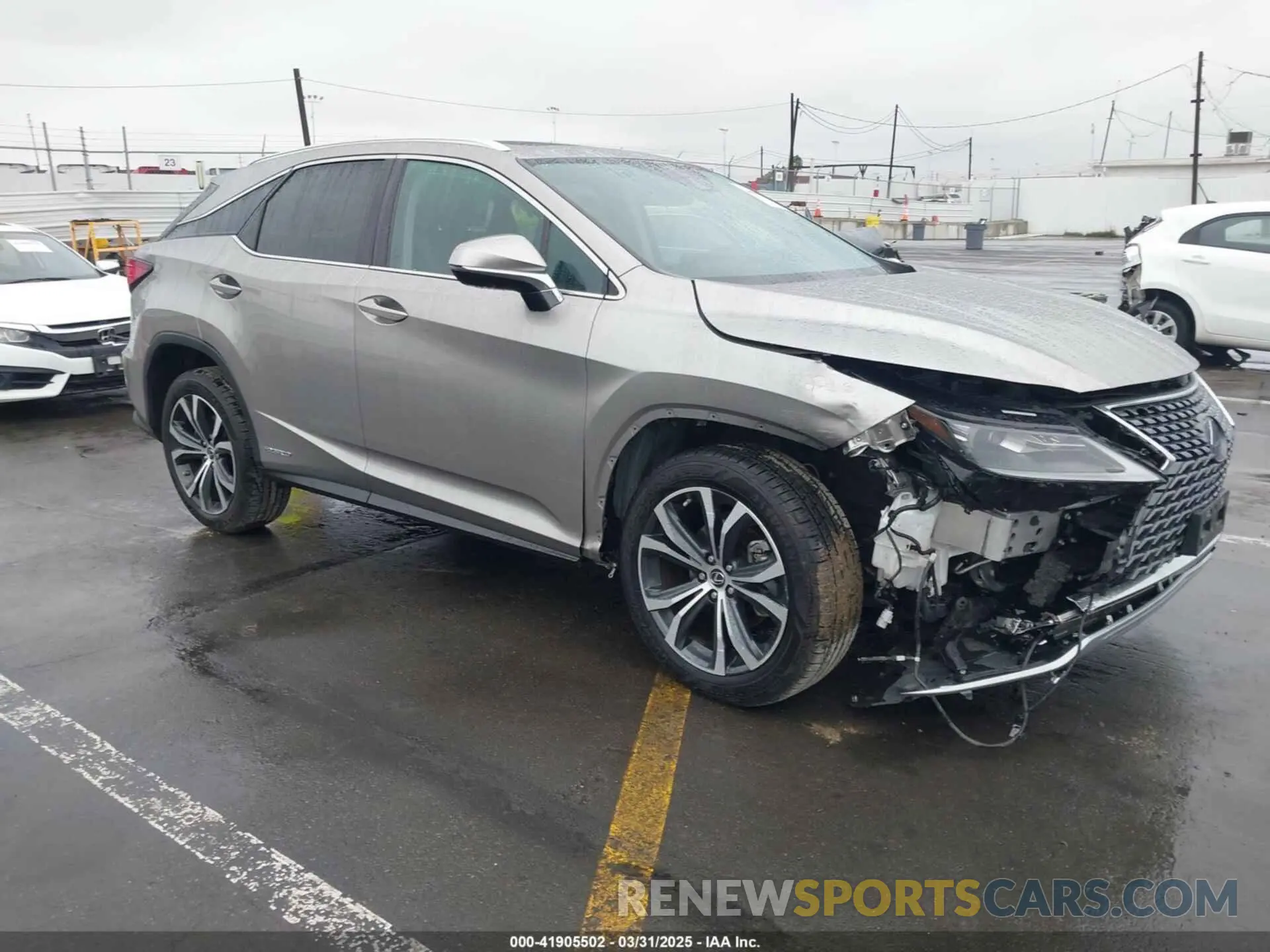 1 Photograph of a damaged car 2T2HGMDA9NC084255 LEXUS RX 450H 2022