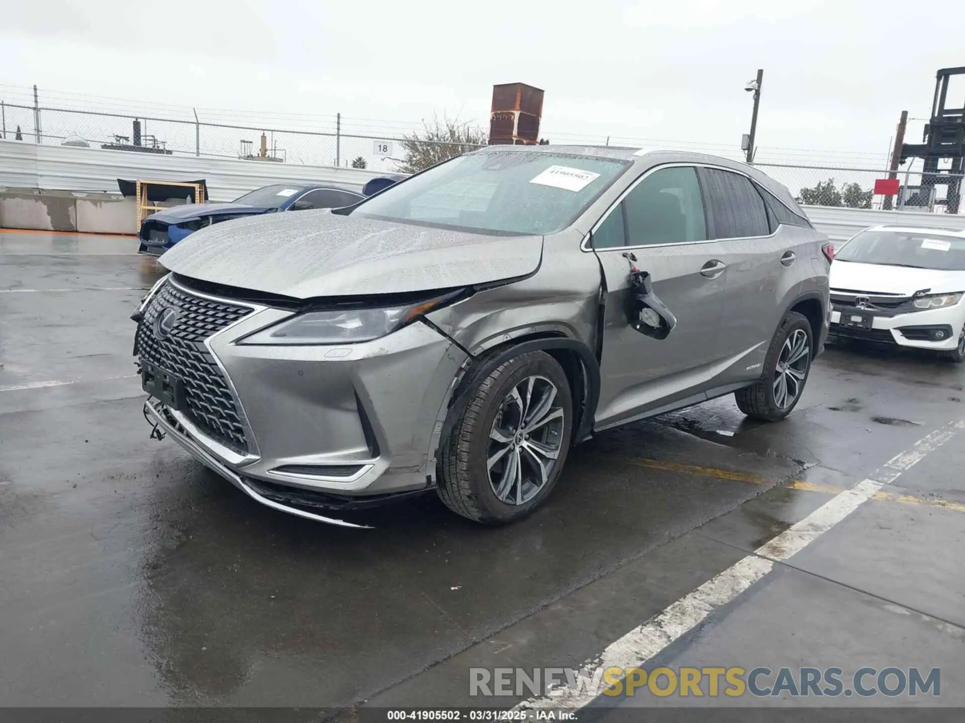 2 Photograph of a damaged car 2T2HGMDA9NC084255 LEXUS RX 450H 2022