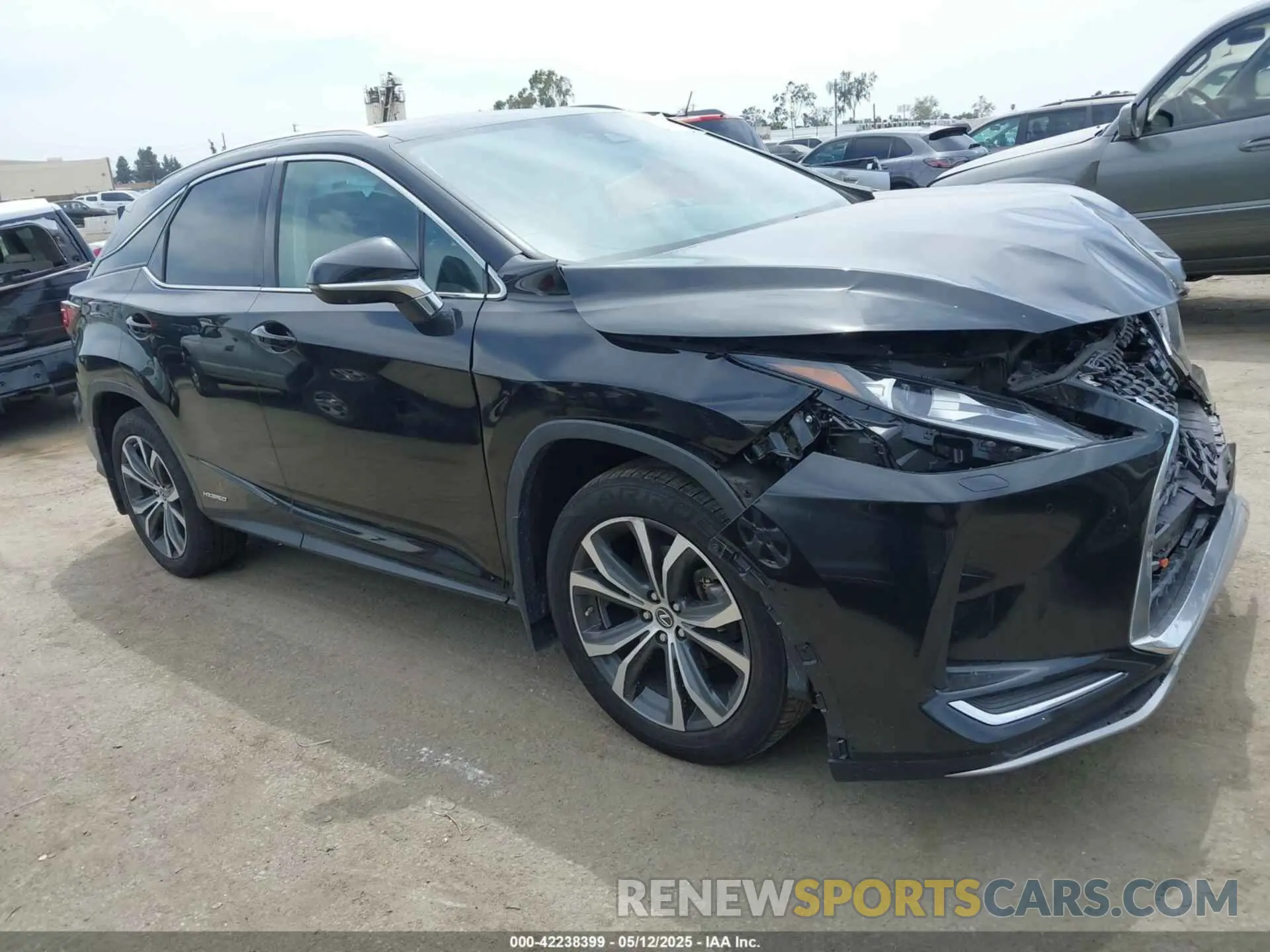 1 Photograph of a damaged car 2T2HGMDAXNC090694 LEXUS RX 450H 2022