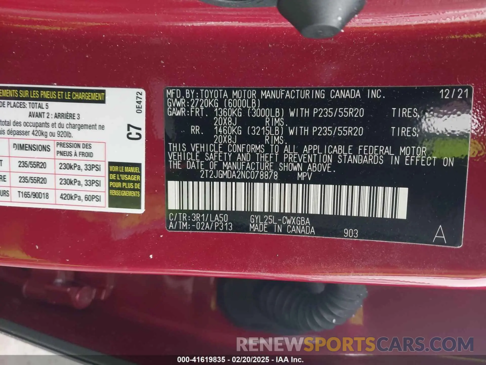 9 Фотография поврежденного автомобиля 2T2JGMDA2NC078878 LEXUS RX 450H 2022