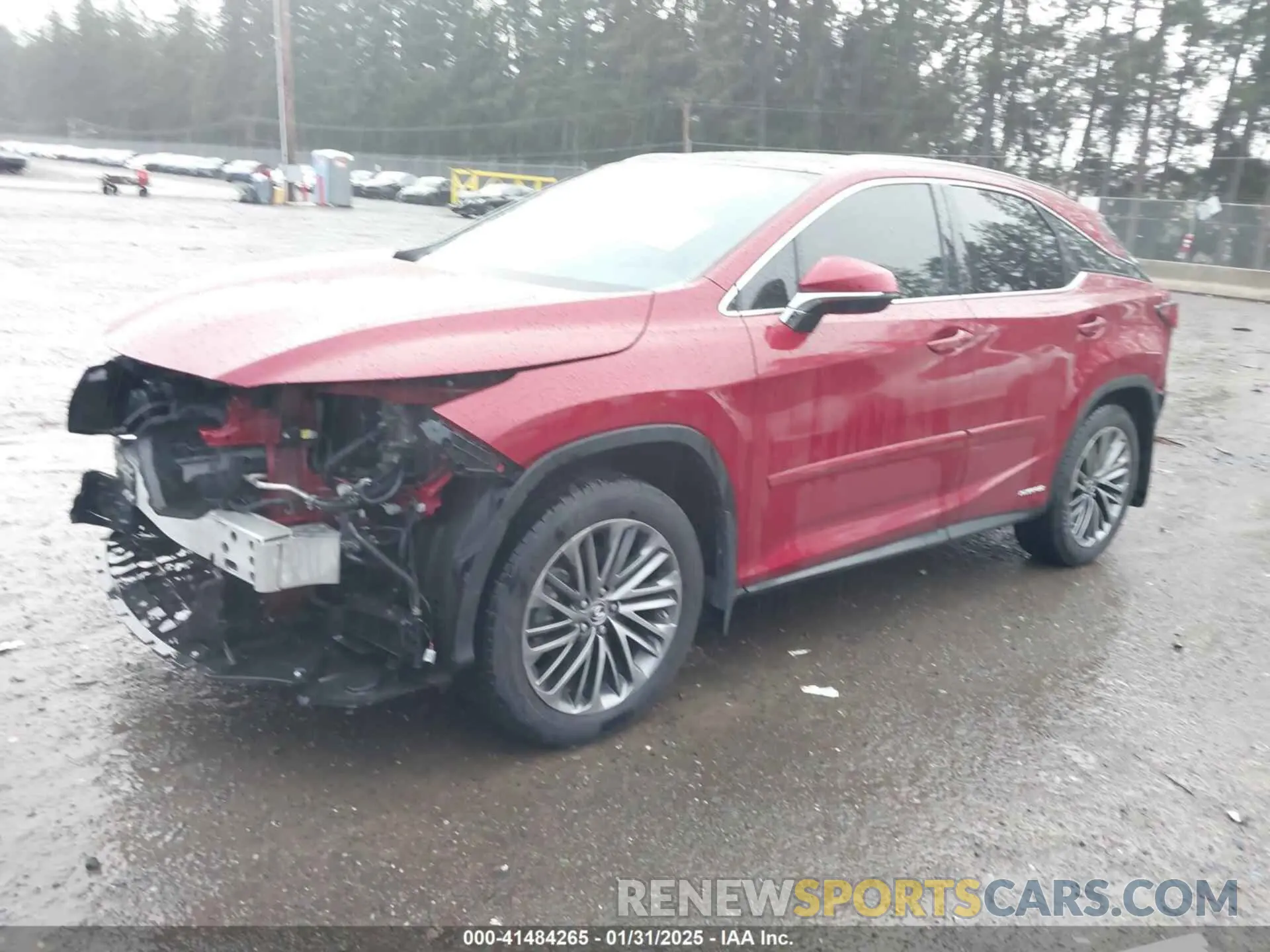 2 Фотография поврежденного автомобиля 2T2JGMDA4NC088568 LEXUS RX 450H 2022