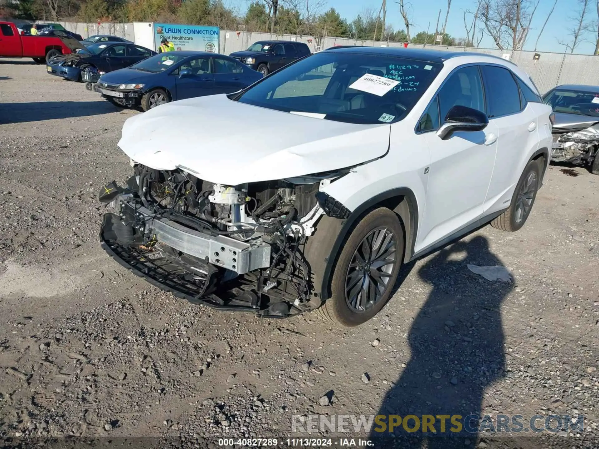 2 Фотография поврежденного автомобиля 2T2YGMDA4NC092781 LEXUS RX 450H 2022
