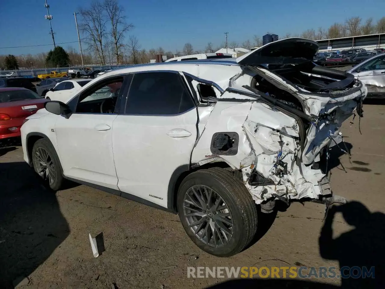 2 Фотография поврежденного автомобиля 2T2YGMDA5MC067970 LEXUS RX 450H F 2021