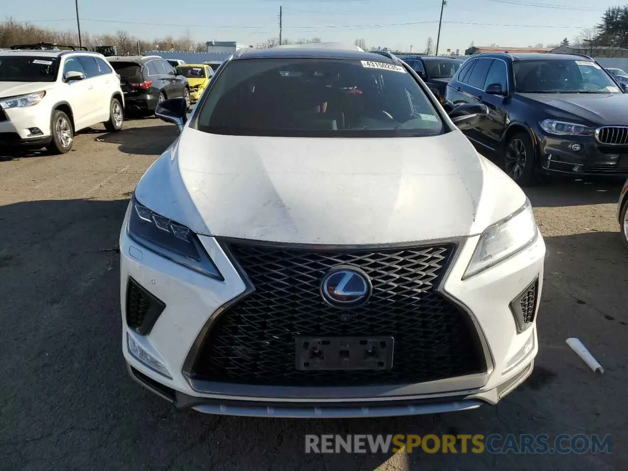 5 Фотография поврежденного автомобиля 2T2YGMDA5MC067970 LEXUS RX 450H F 2021