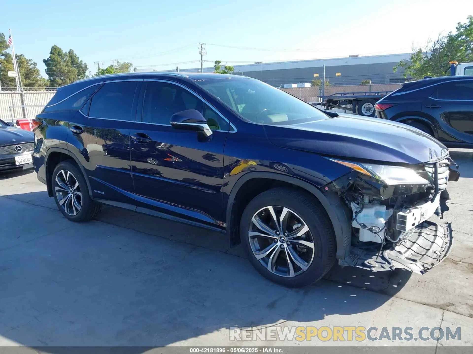 1 Photograph of a damaged car JTJDGKCA9K2007529 LEXUS RX 450HL 2019