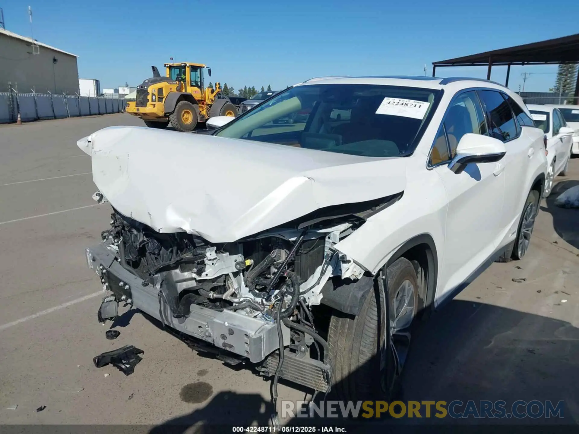 2 Фотография поврежденного автомобиля JTJHGKFA5M2020102 LEXUS RX 450HL 2021