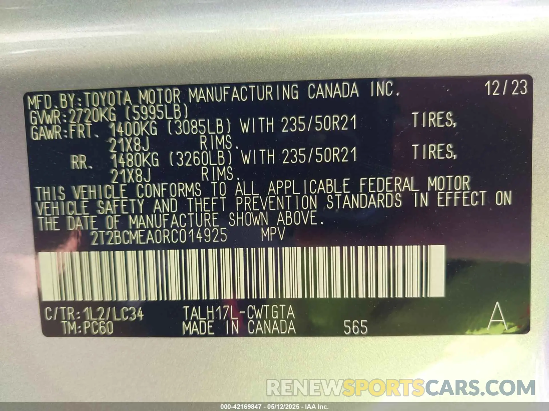 9 Photograph of a damaged car 2T2BCMEA0RC014925 LEXUS RX 500H 2024