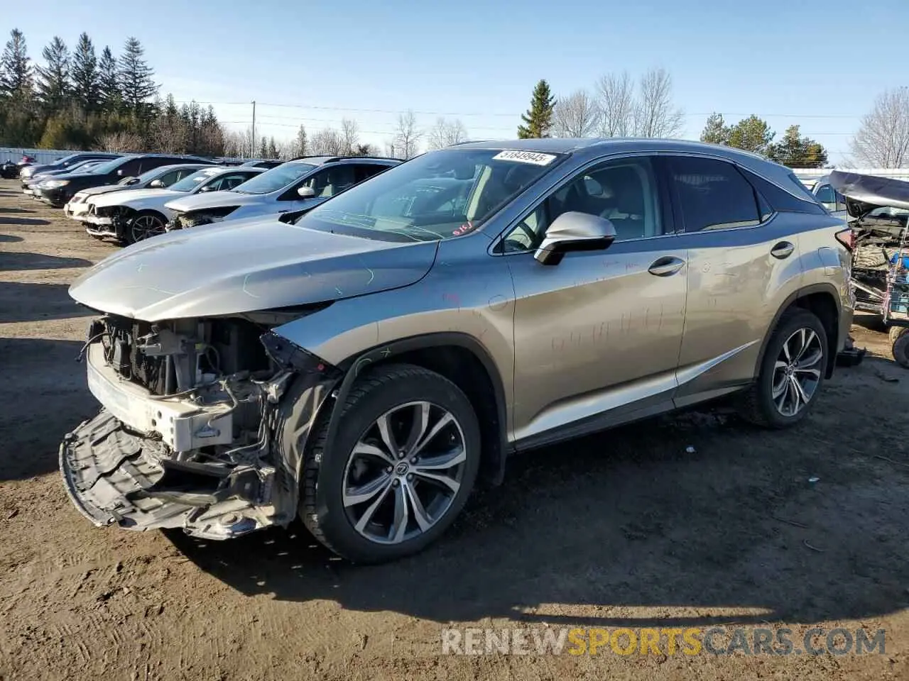 1 Photograph of a damaged car 2T2BZMCA0KC197735 LEXUS RX350 2019