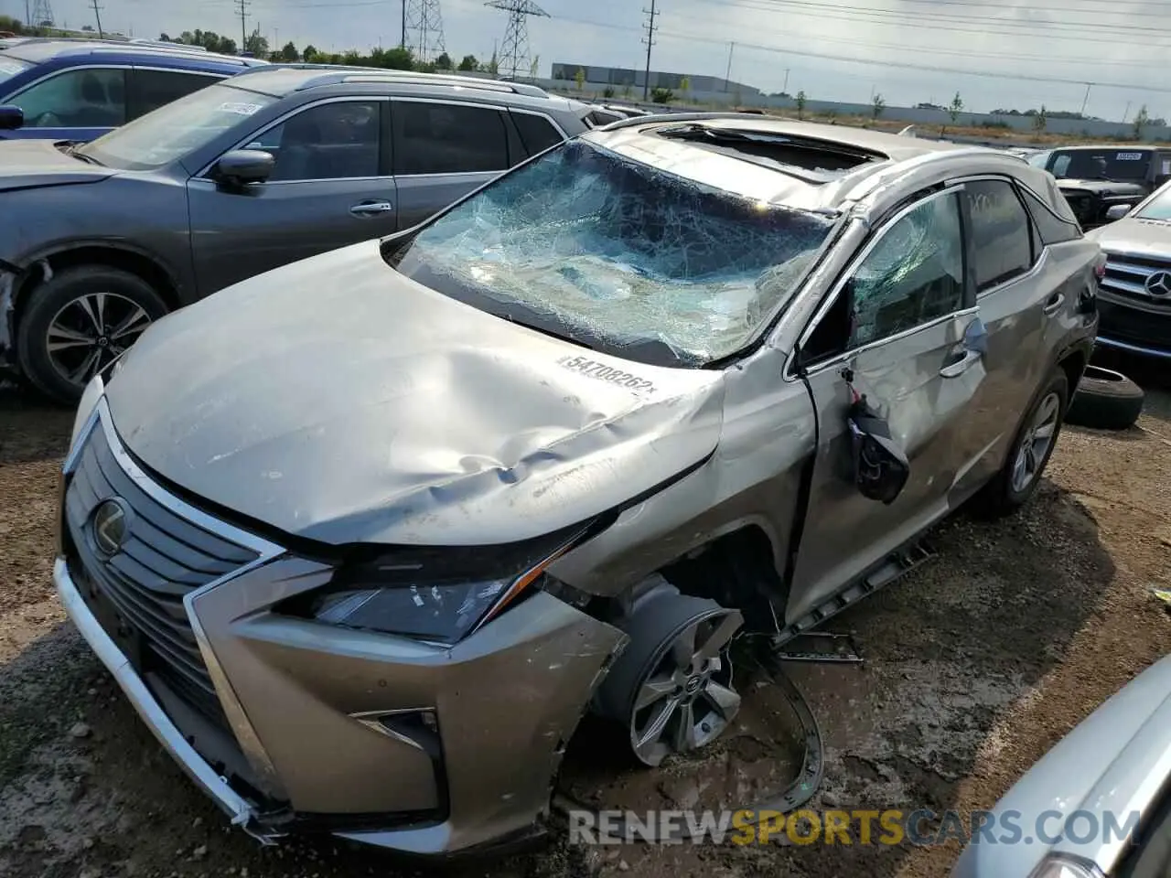2 Фотография поврежденного автомобиля 2T2BZMCA1KC210301 LEXUS RX350 2019