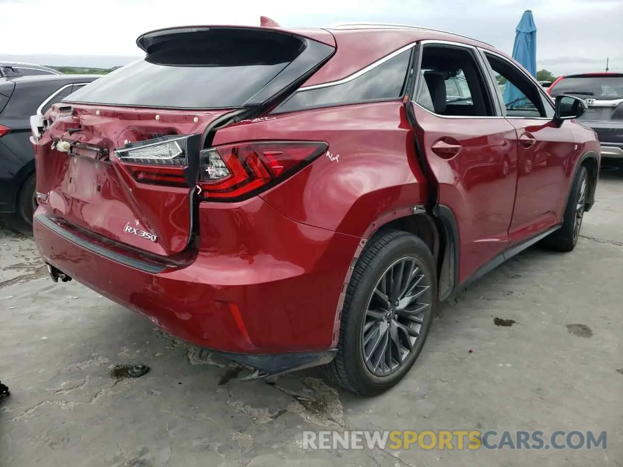 4 Photograph of a damaged car 2T2BZMCA2KC205477 LEXUS RX350 2019