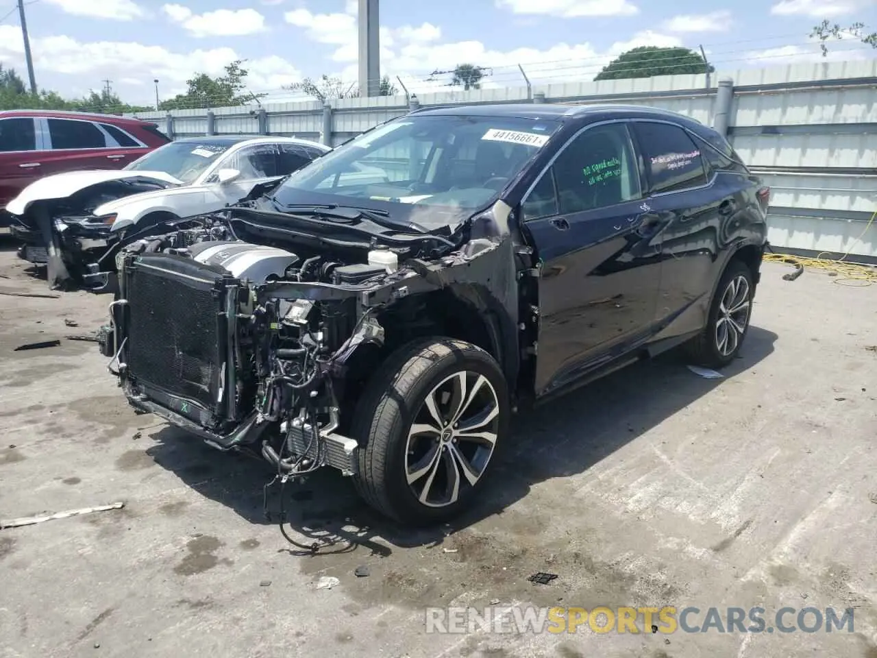 2 Photograph of a damaged car 2T2ZZMCA0KC128171 LEXUS RX350 2019
