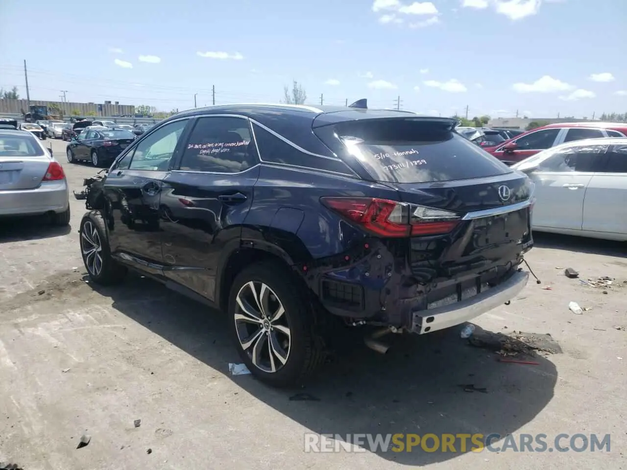 3 Photograph of a damaged car 2T2ZZMCA0KC128171 LEXUS RX350 2019