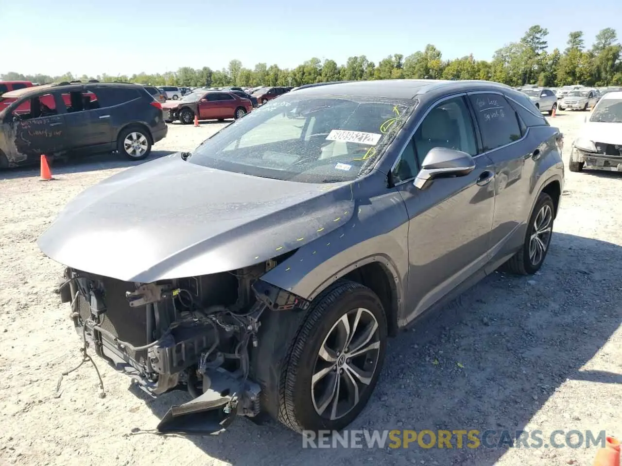 2 Photograph of a damaged car 2T2ZZMCA0KC135797 LEXUS RX350 2019