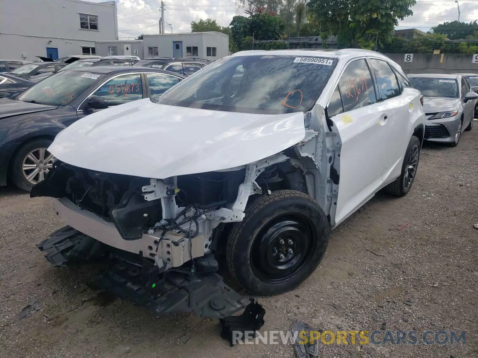 2 Photograph of a damaged car 2T2ZZMCA3KC131890 LEXUS RX350 2019